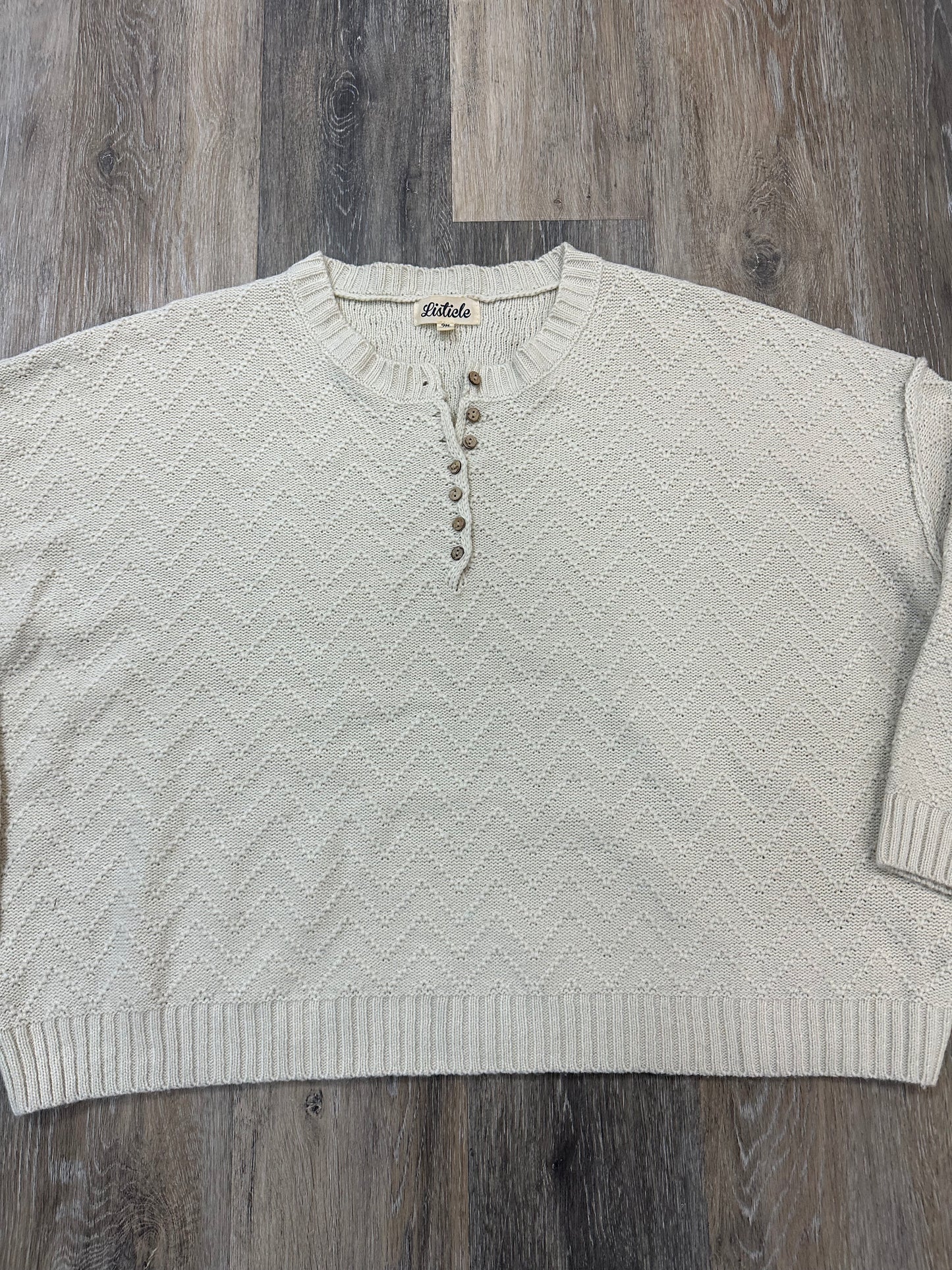 Sweater By Listicle In Cream, Size: M