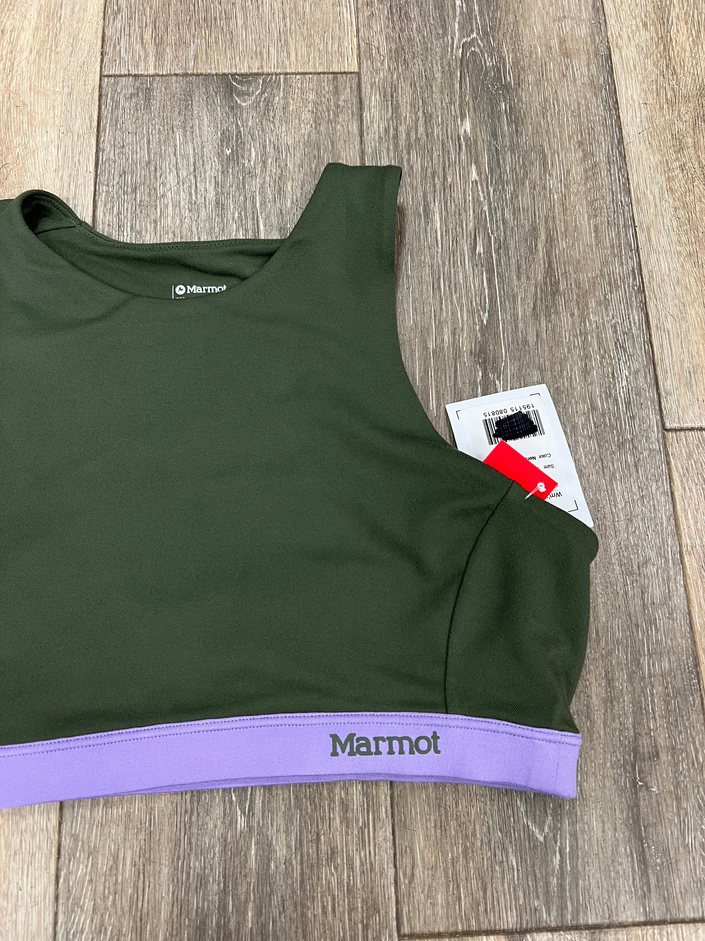 Green Athletic Bra Marmot, Size M