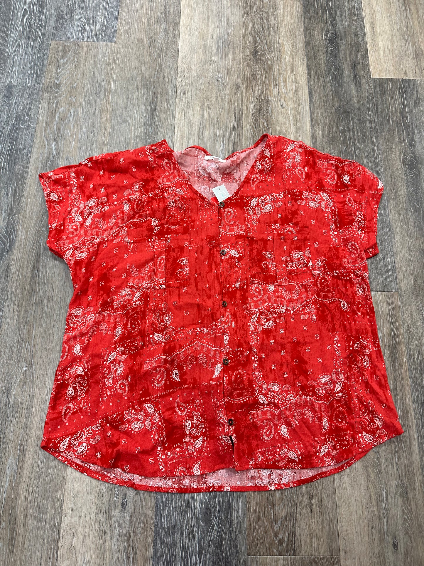 Blouse Short Sleeve By Maurices  Size: Xl