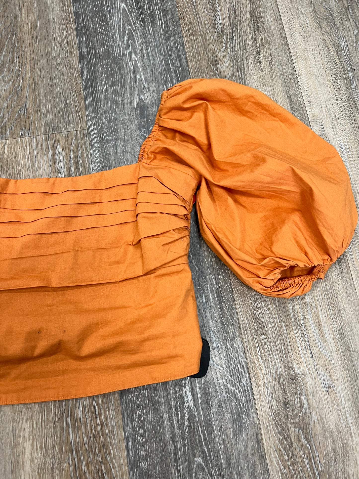 Orange Blouse Short Sleeve Abercrombie And Fitch, Size Xs