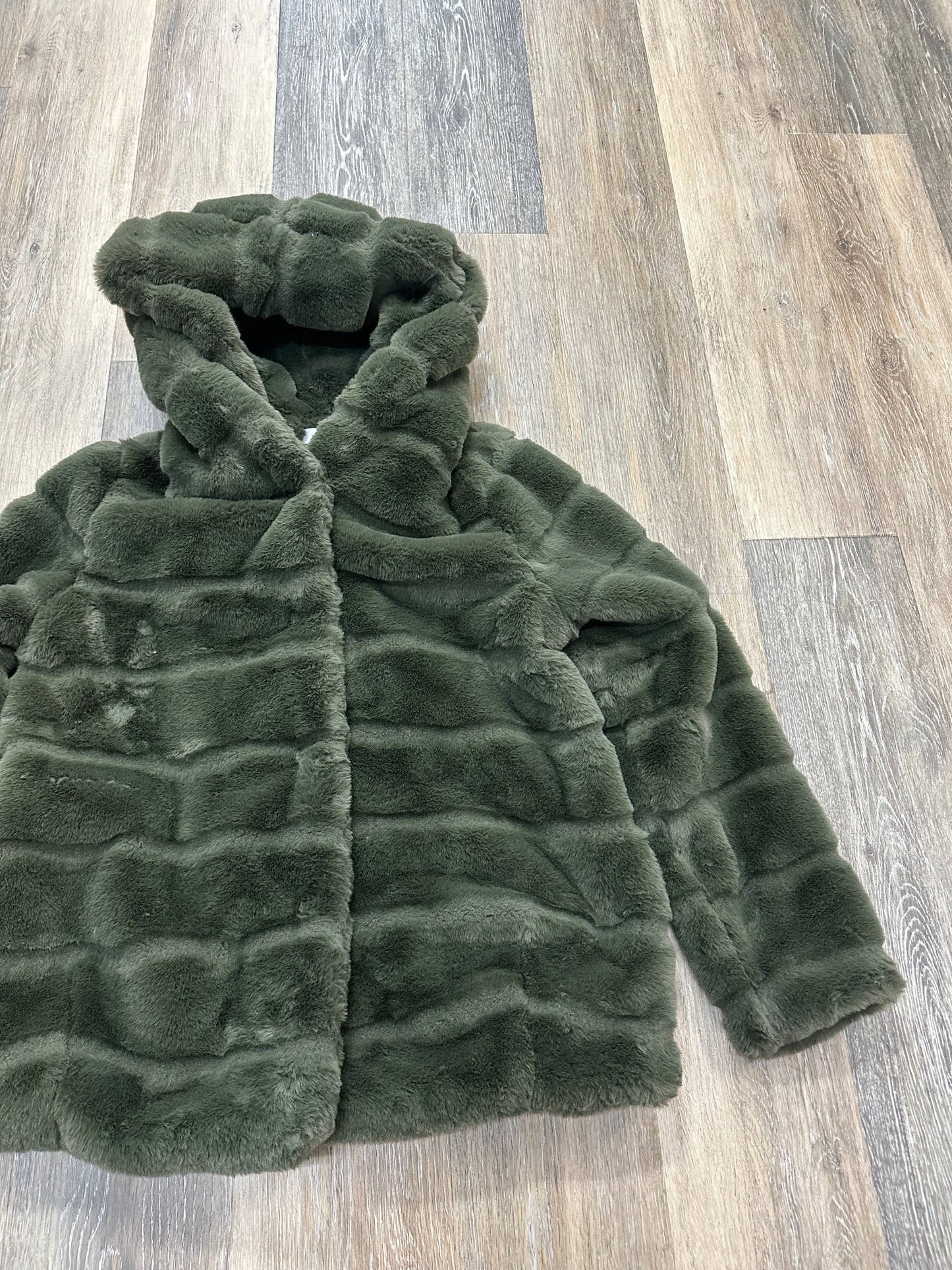 Green Jacket Faux Fur & Sherpa Apparis, Size Xs