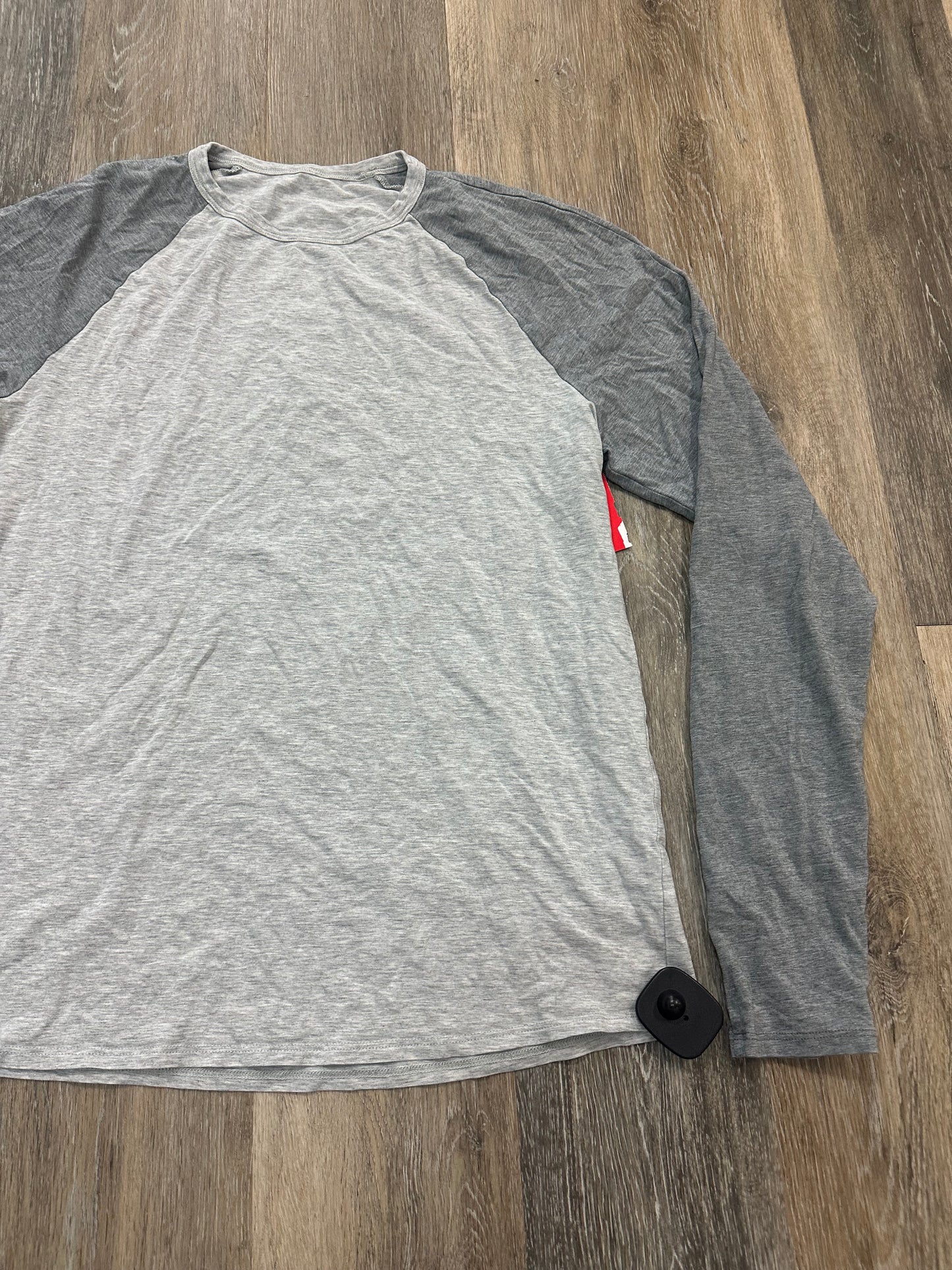 Grey Athletic Top Long Sleeve Collar Lululemon, Size S