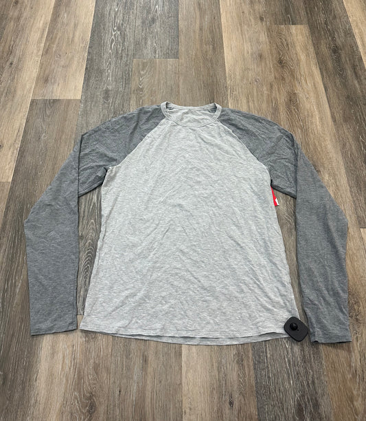 Grey Athletic Top Long Sleeve Collar Lululemon, Size S