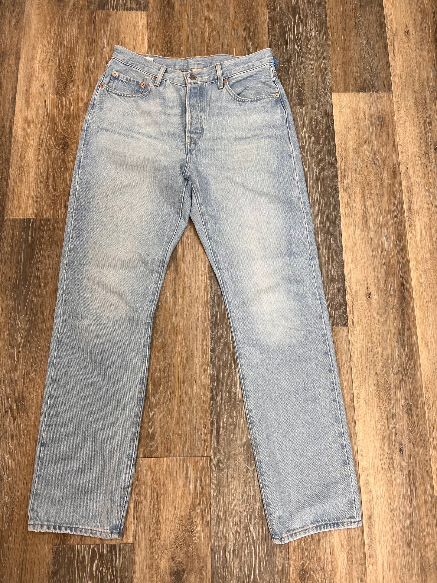 Jeans Straight By Levis In Blue Denim, Size: 8/29