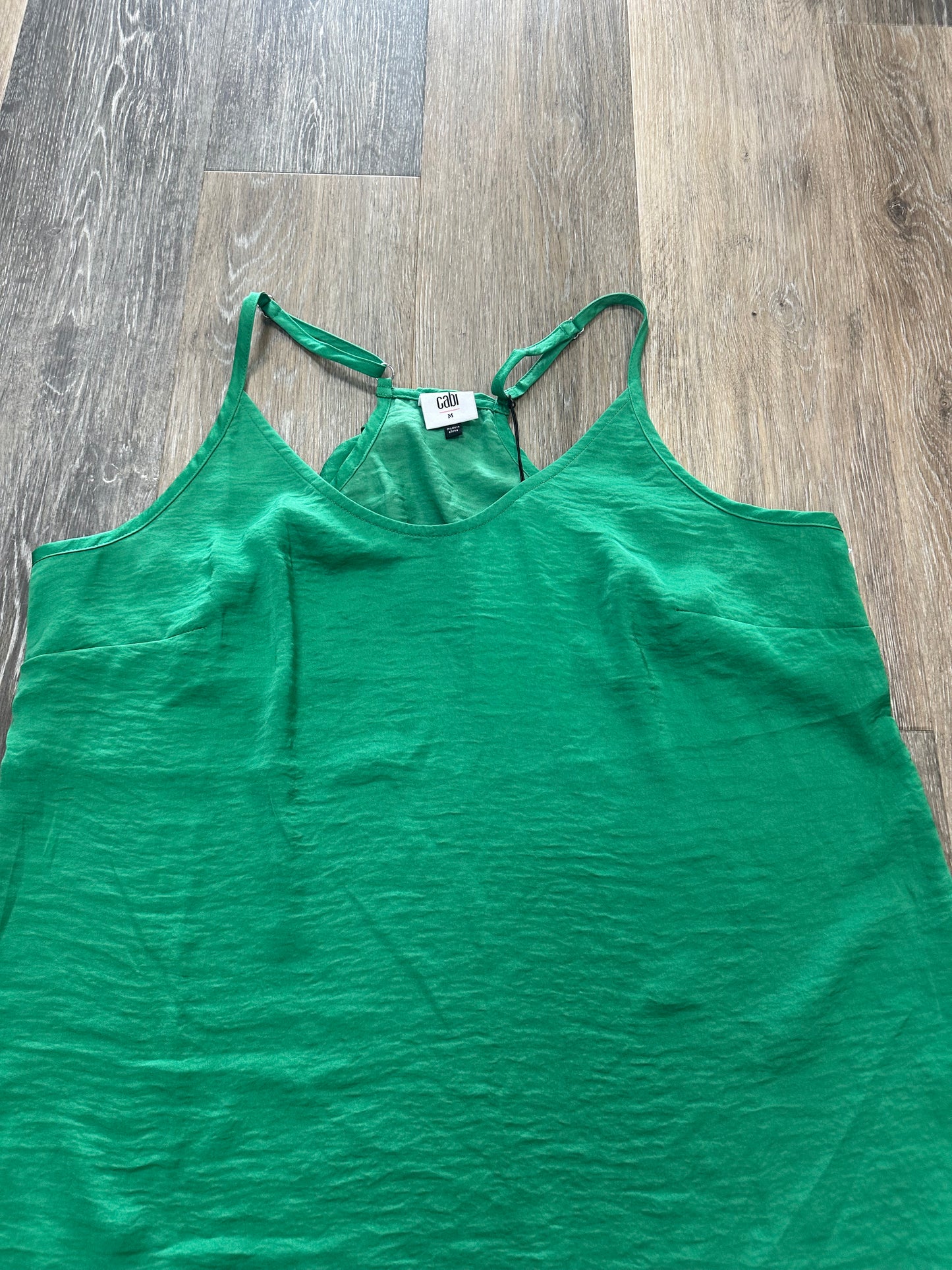 Green Top Sleeveless Cabi, Size M