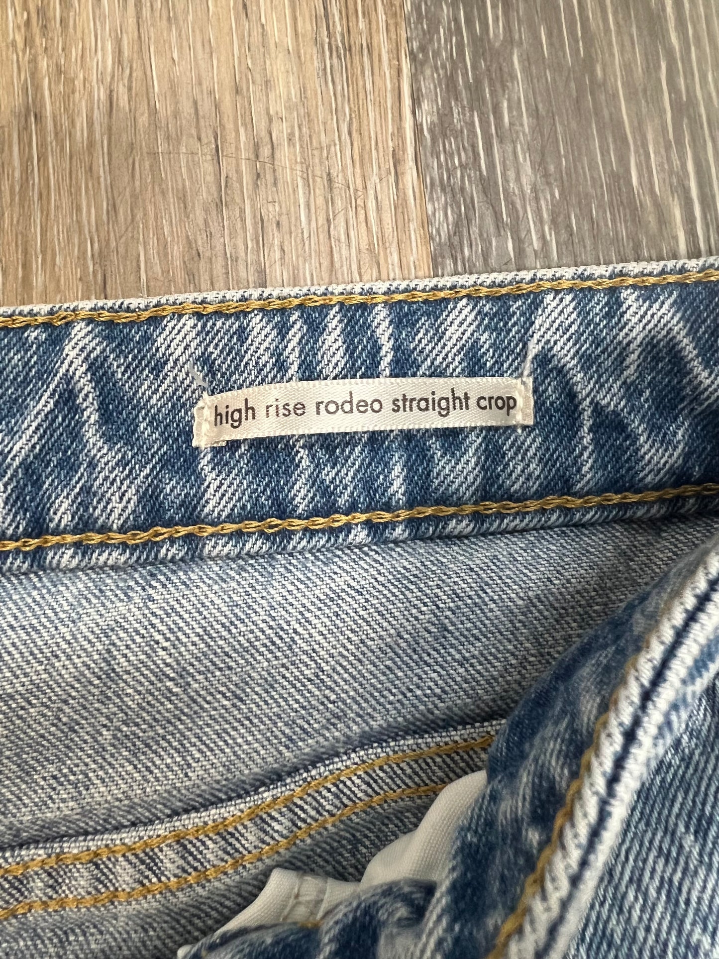 Blue Denim Jeans Straight Wrangler, Size 14/32