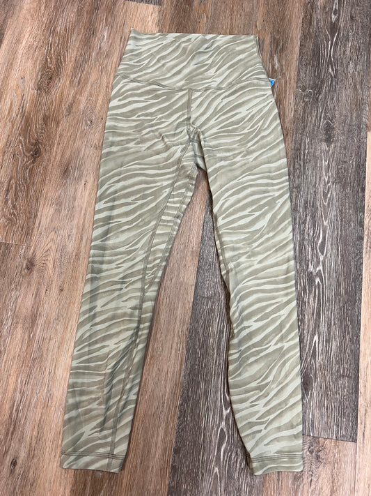 Athletic Leggings By Lululemon In Green, Size: 4