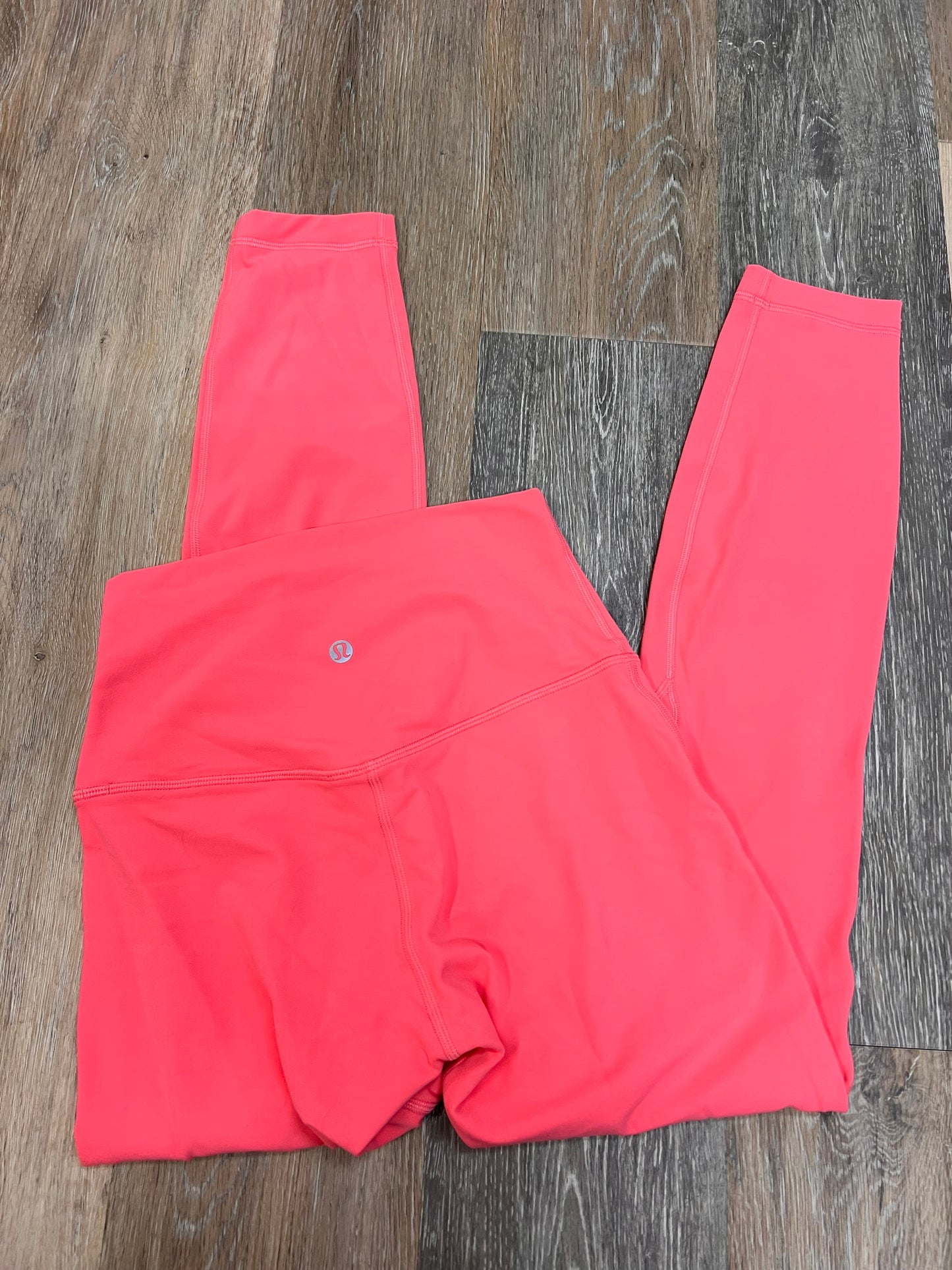 Athletic Leggings By Lululemon In Coral, Size: 4