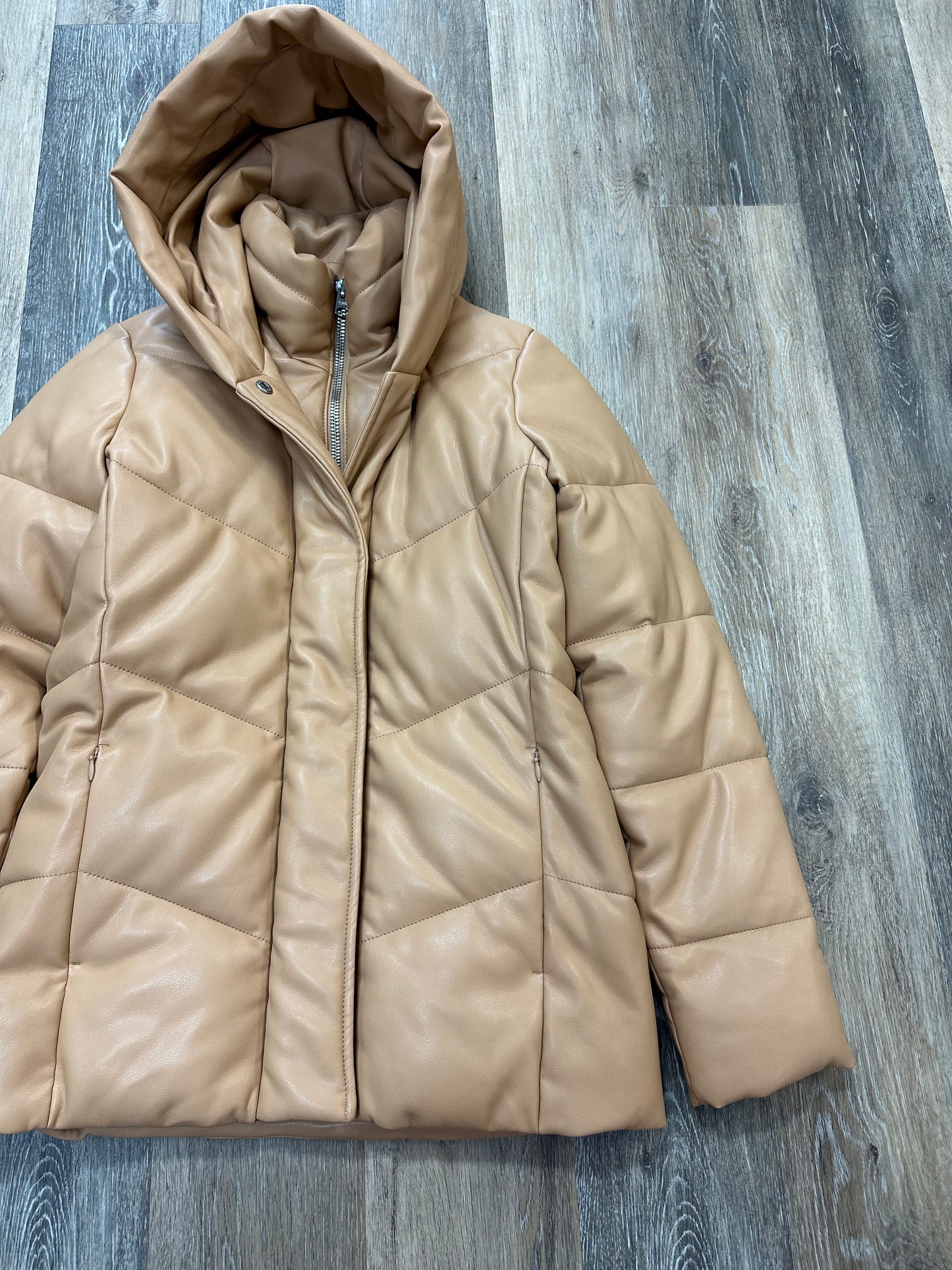 Coat Puffer & Quilted By Abercrombie And Fitch In Tan, Size: S