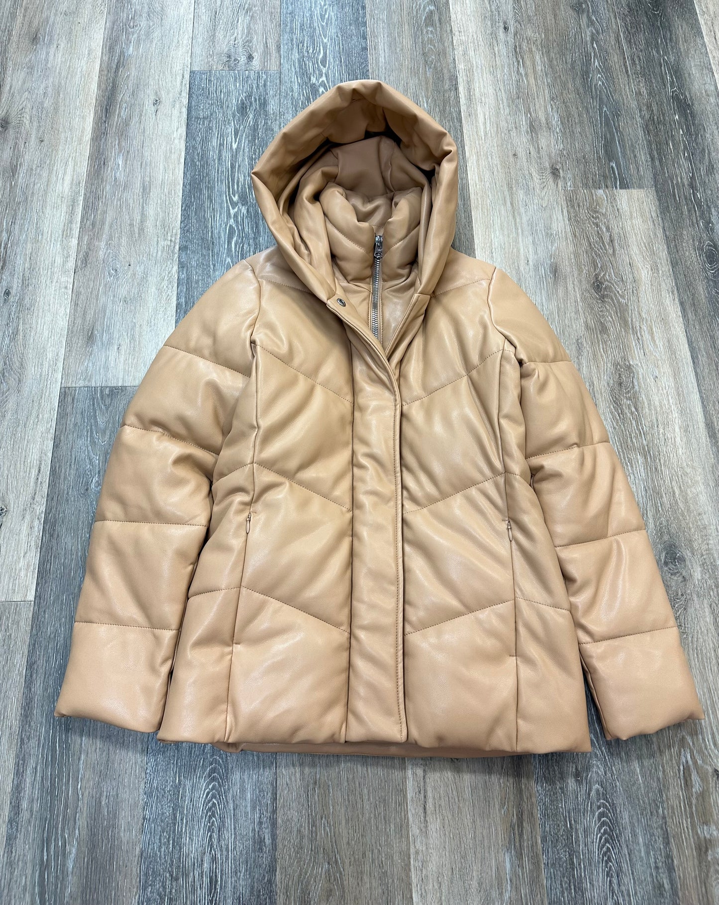 Coat Puffer & Quilted By Abercrombie And Fitch In Tan, Size: S