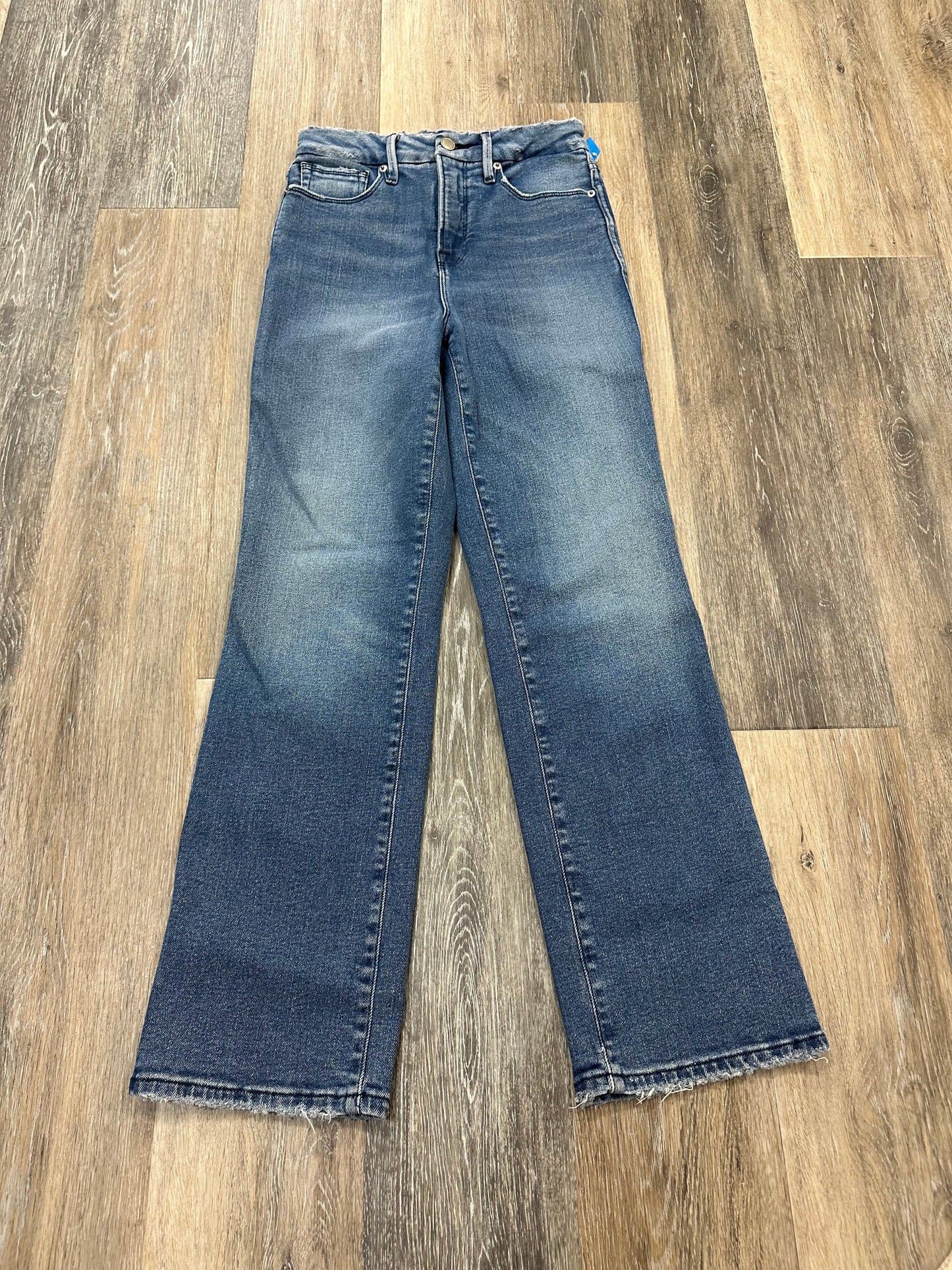 Jeans Designer By Good American In Blue Denim, Size: 0