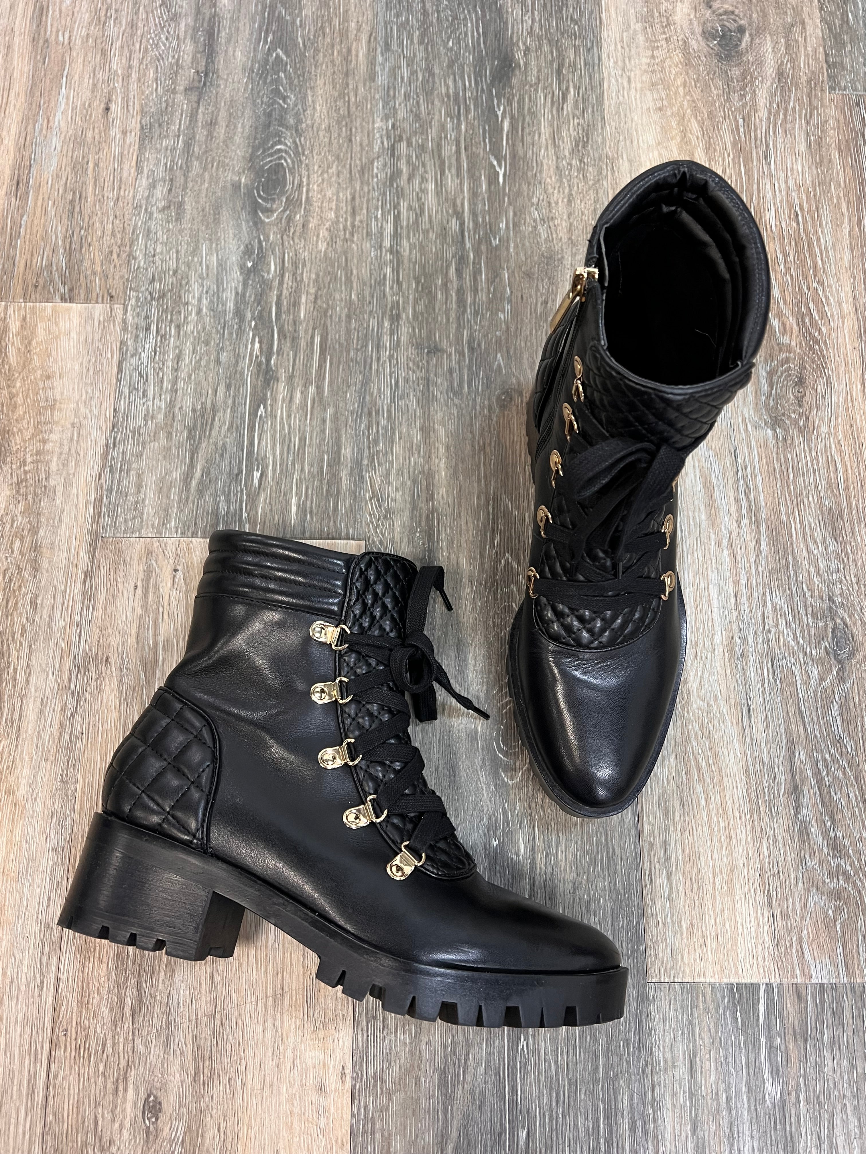 Karl lagerfeld combat boots online