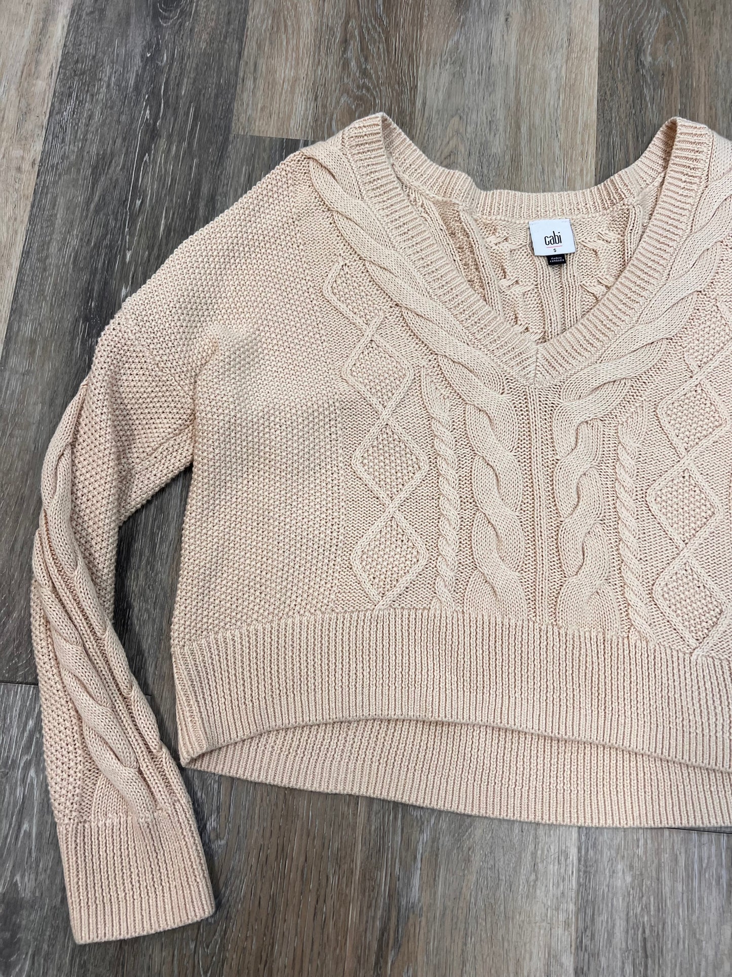 Sweater By Cabi In Tan, Size: S