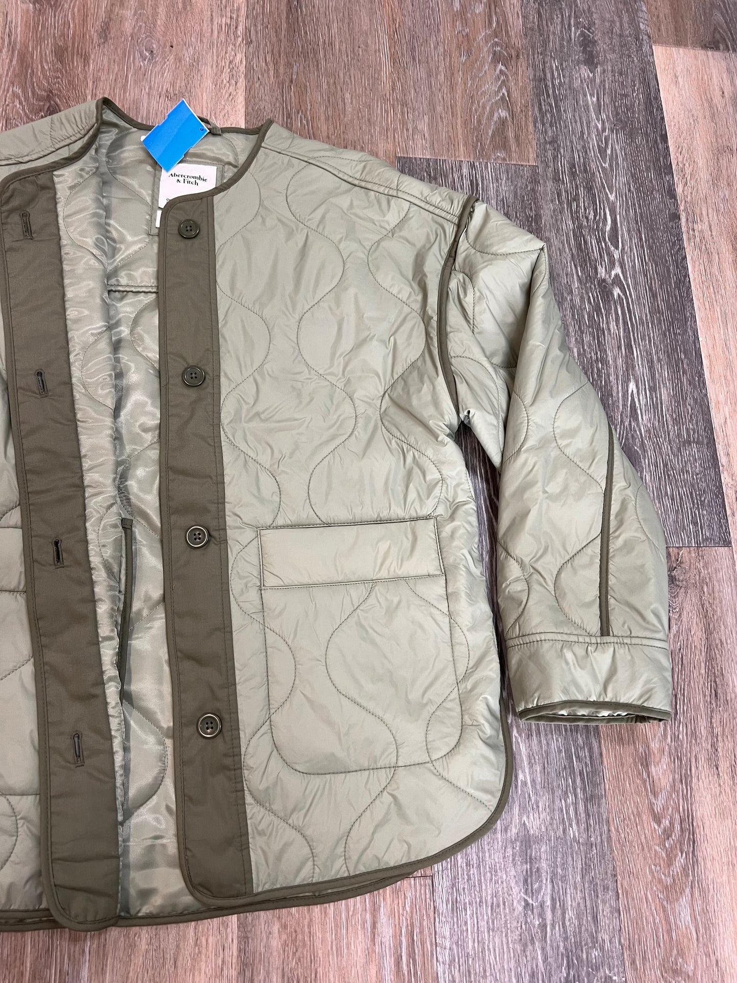 Jacket Puffer & Quilted By Abercrombie And Fitch In Green, Size: Xs