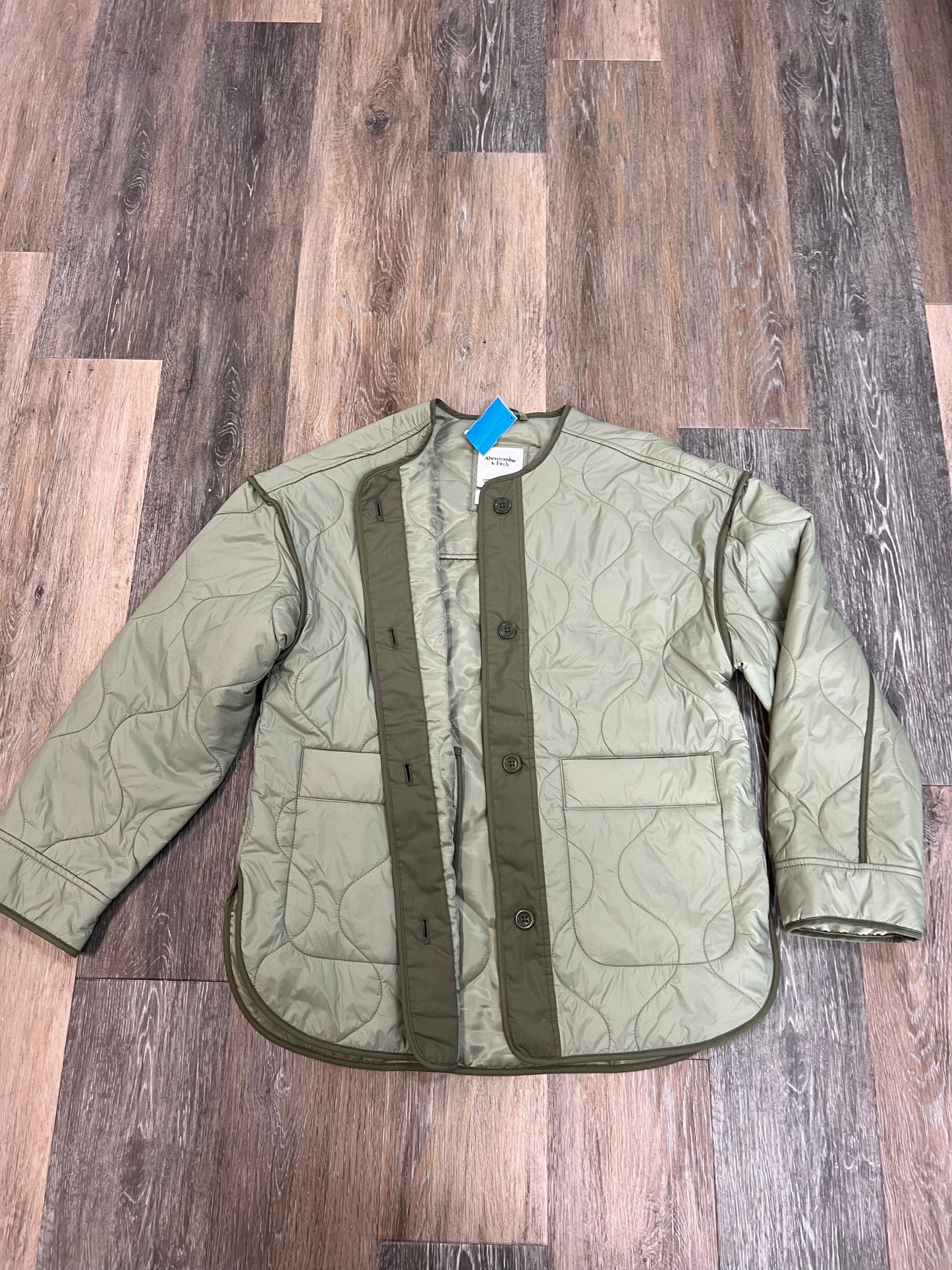 Jacket Puffer & Quilted By Abercrombie And Fitch In Green, Size: Xs