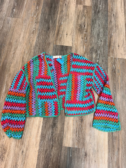 Sweater Cardigan By Rd Style In Multi-colored, Size: L