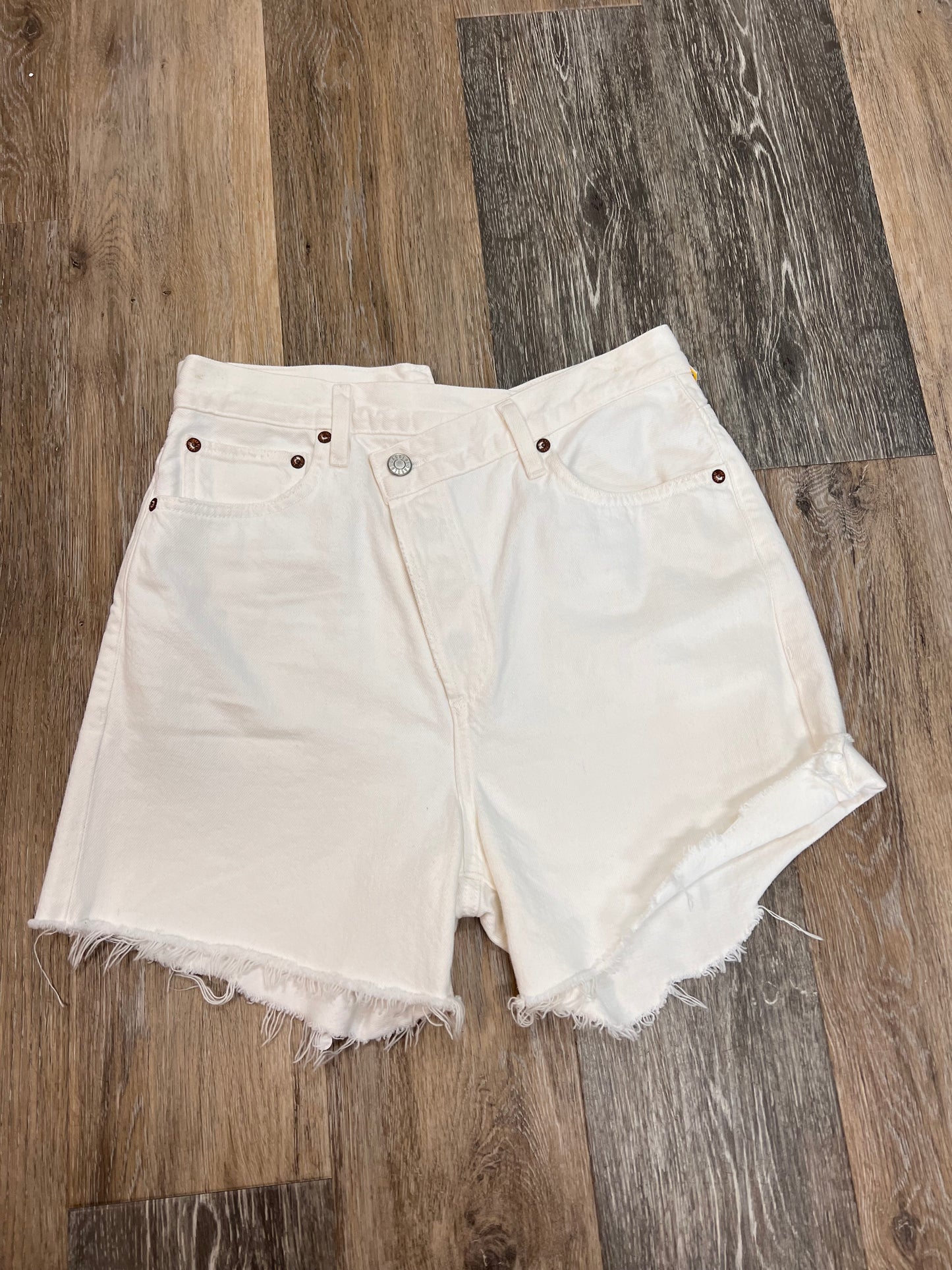 Shorts Designer By Agolde In White Denim, Size: 2/26