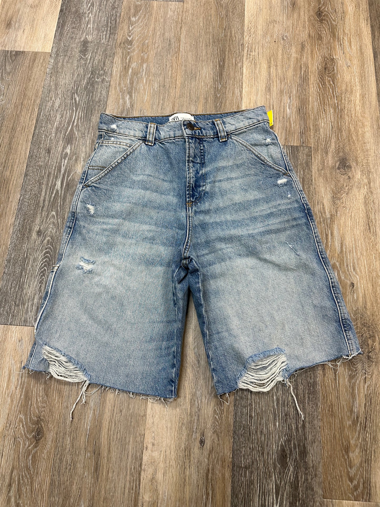 Shorts By Zara In Blue Denim, Size: 4