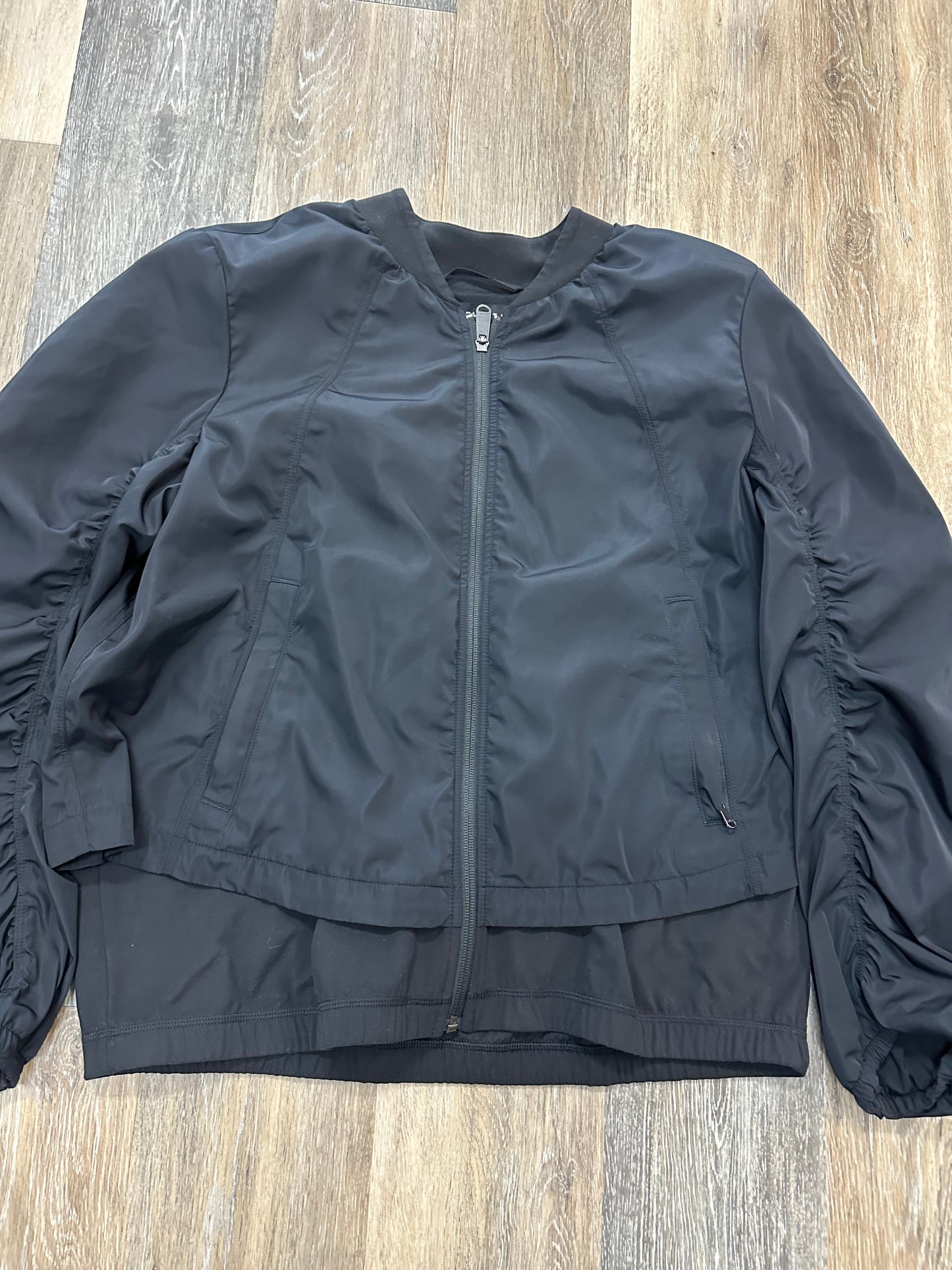 Athletic Jacket By Athleta In Black, Size: L