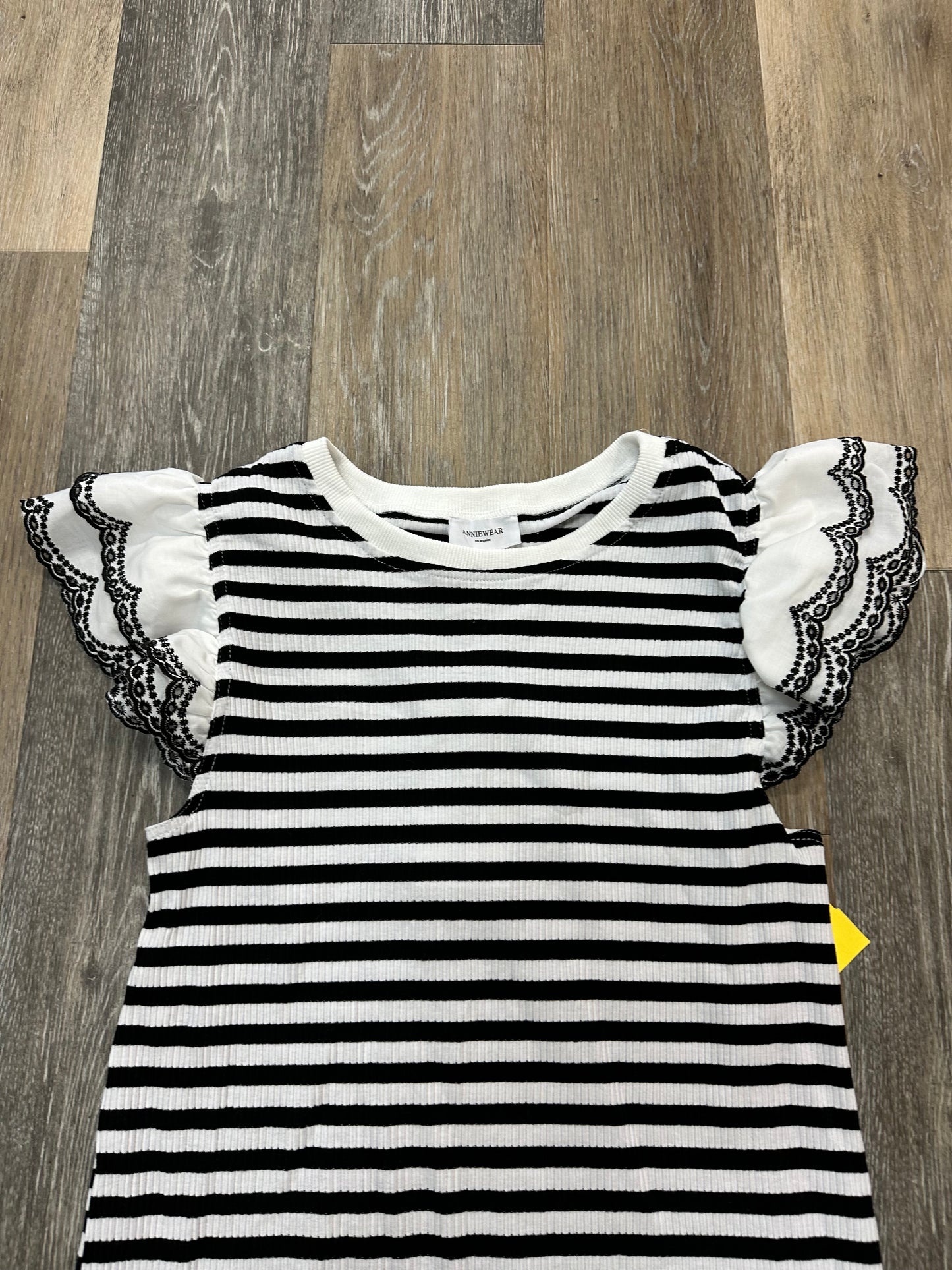 Top Short Sleeve By Anniewear In Striped Pattern, Size: Xl