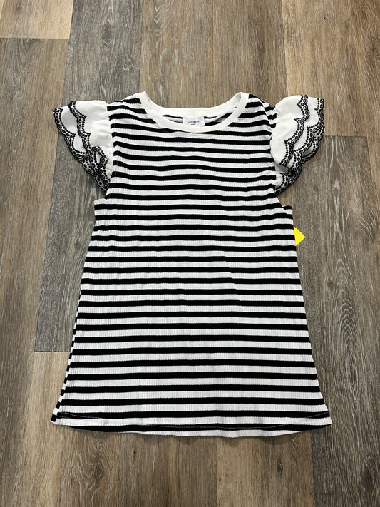 Top Short Sleeve By Anniewear In Striped Pattern, Size: Xl