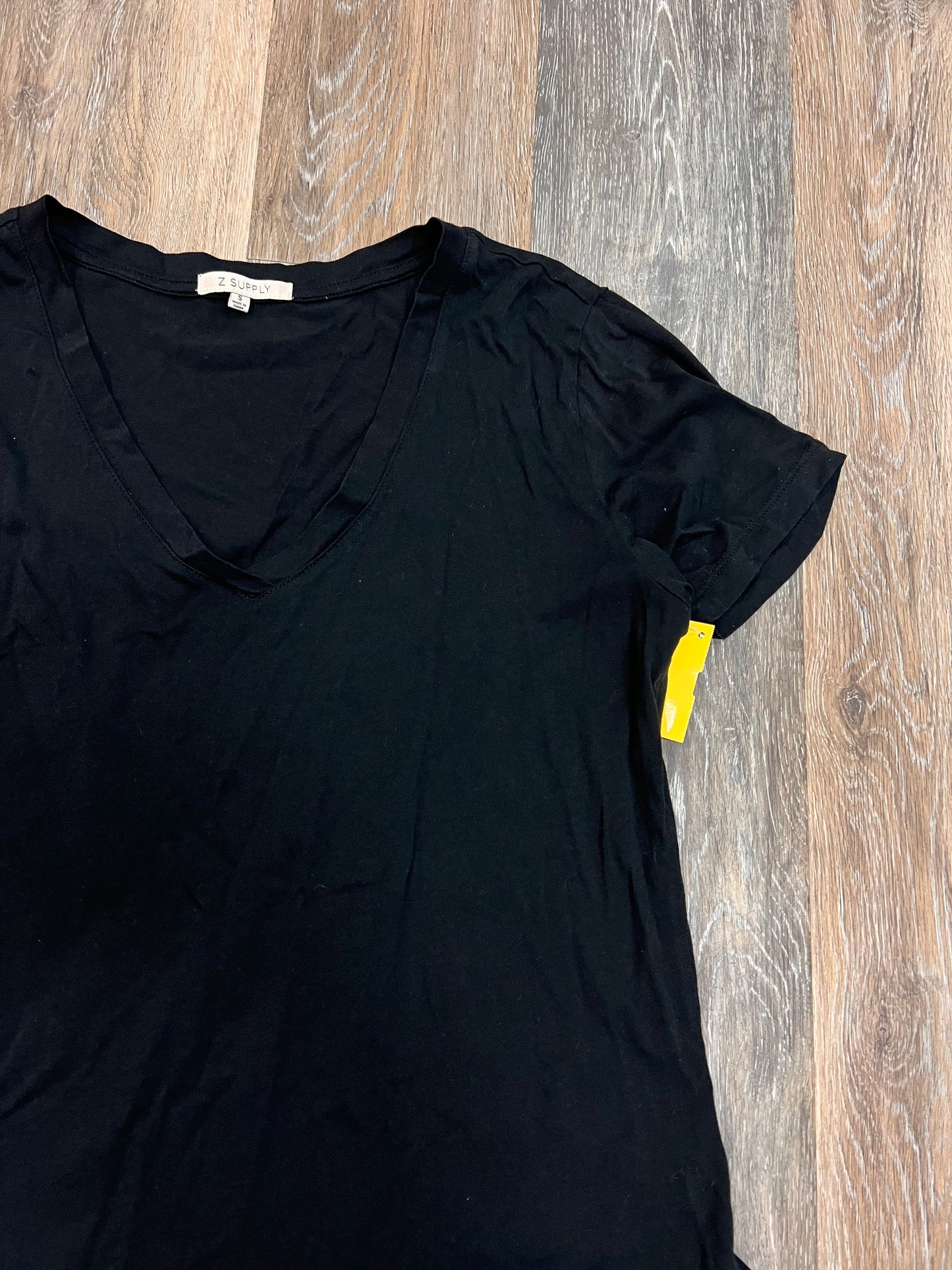 Top Short Sleeve By Z Supply In Black, Size: S