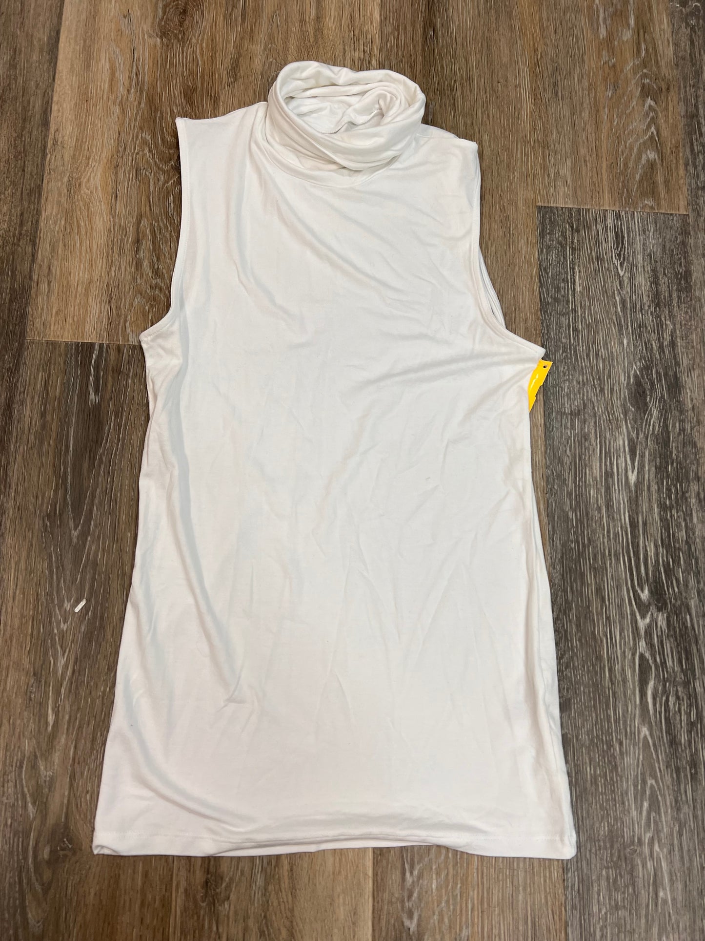 Top Sleeveless By Majestic Filatures In White, Size: S