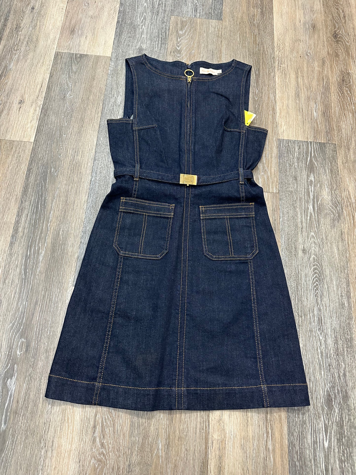 Dress Designer By Tory Burch In Blue Denim, Size: 2