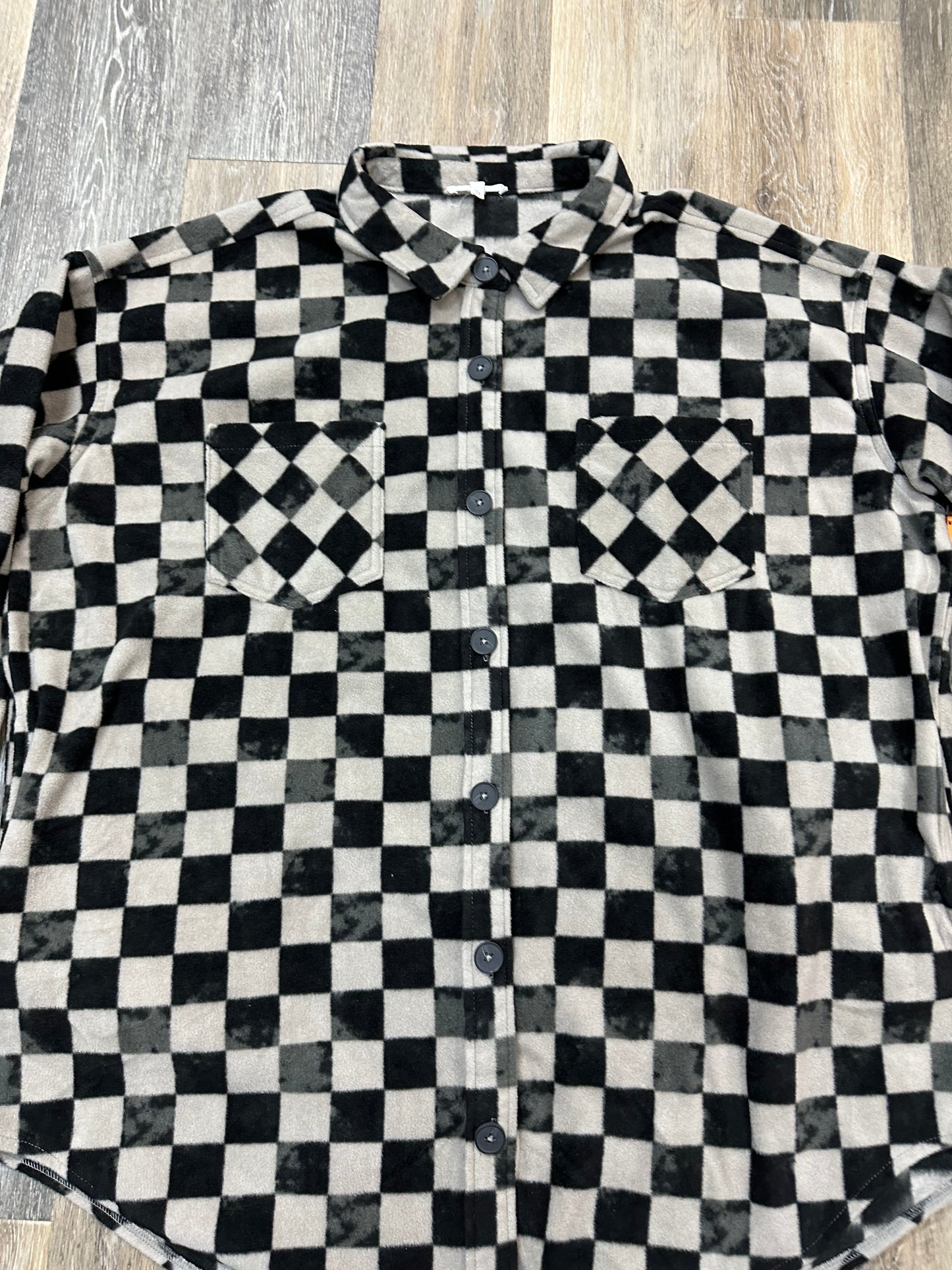 Jacket Shirt By Maurices In Checkered Pattern, Size: 2x