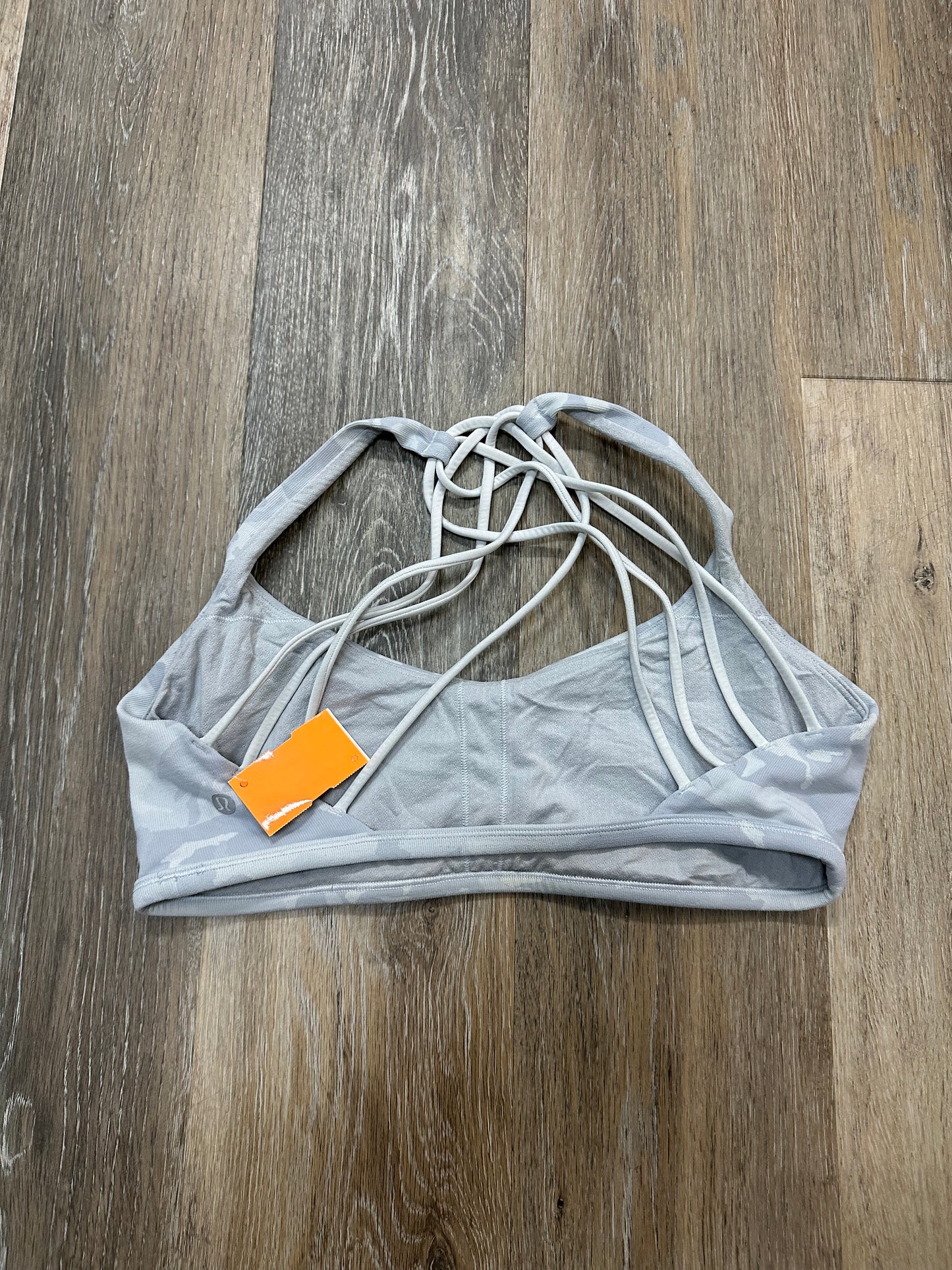 Athletic Bra By Lululemon In Grey, Size: 12