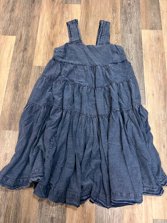 Dress Casual Maxi By Anthropologie In Blue Denim, Size: 1x