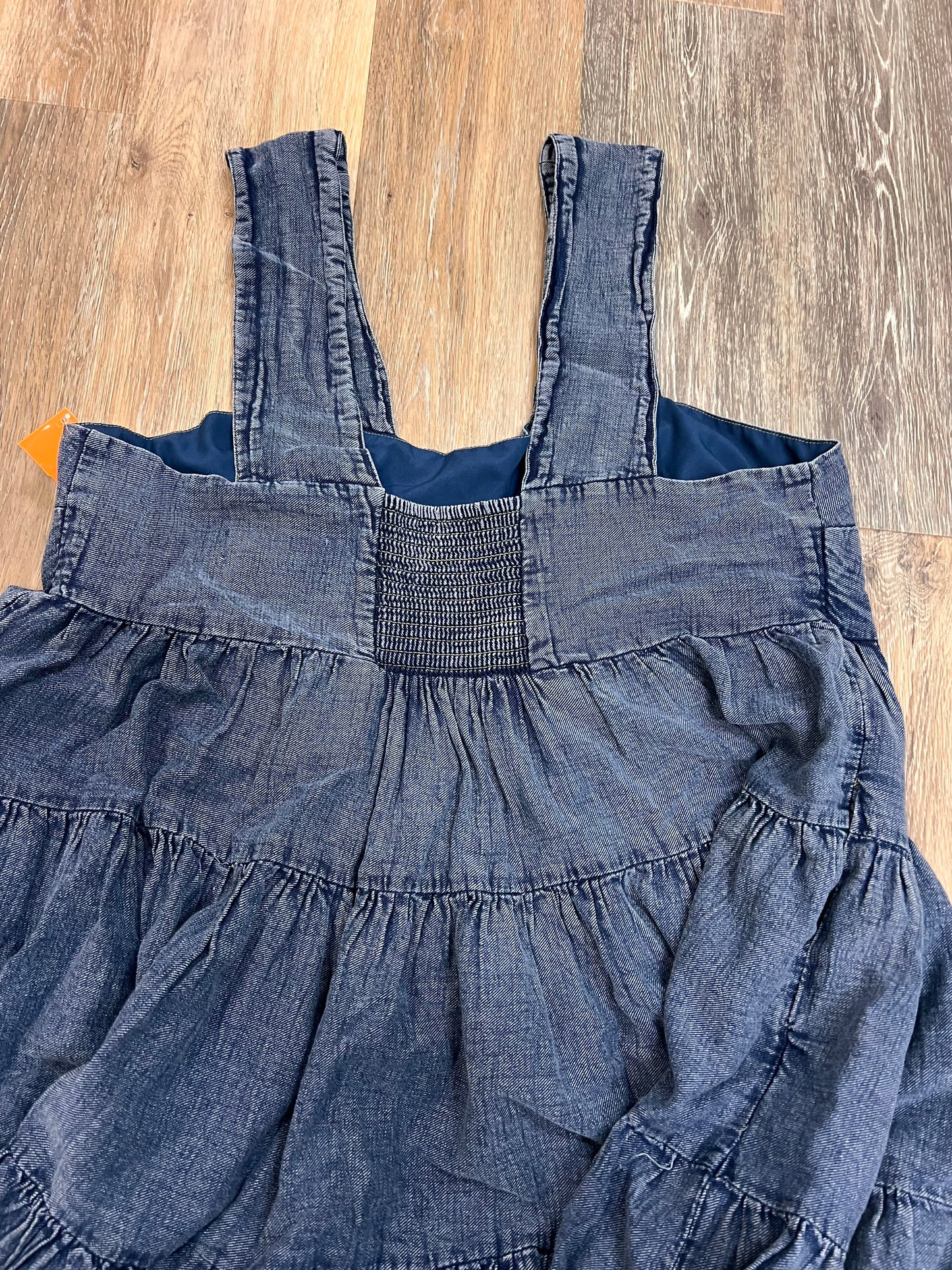 Dress Casual Maxi By Anthropologie In Blue Denim, Size: 1x