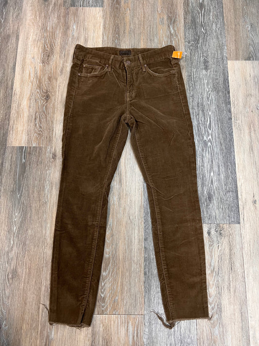 Pants Corduroy By Mother Jeans In Brown, Size: 4/27