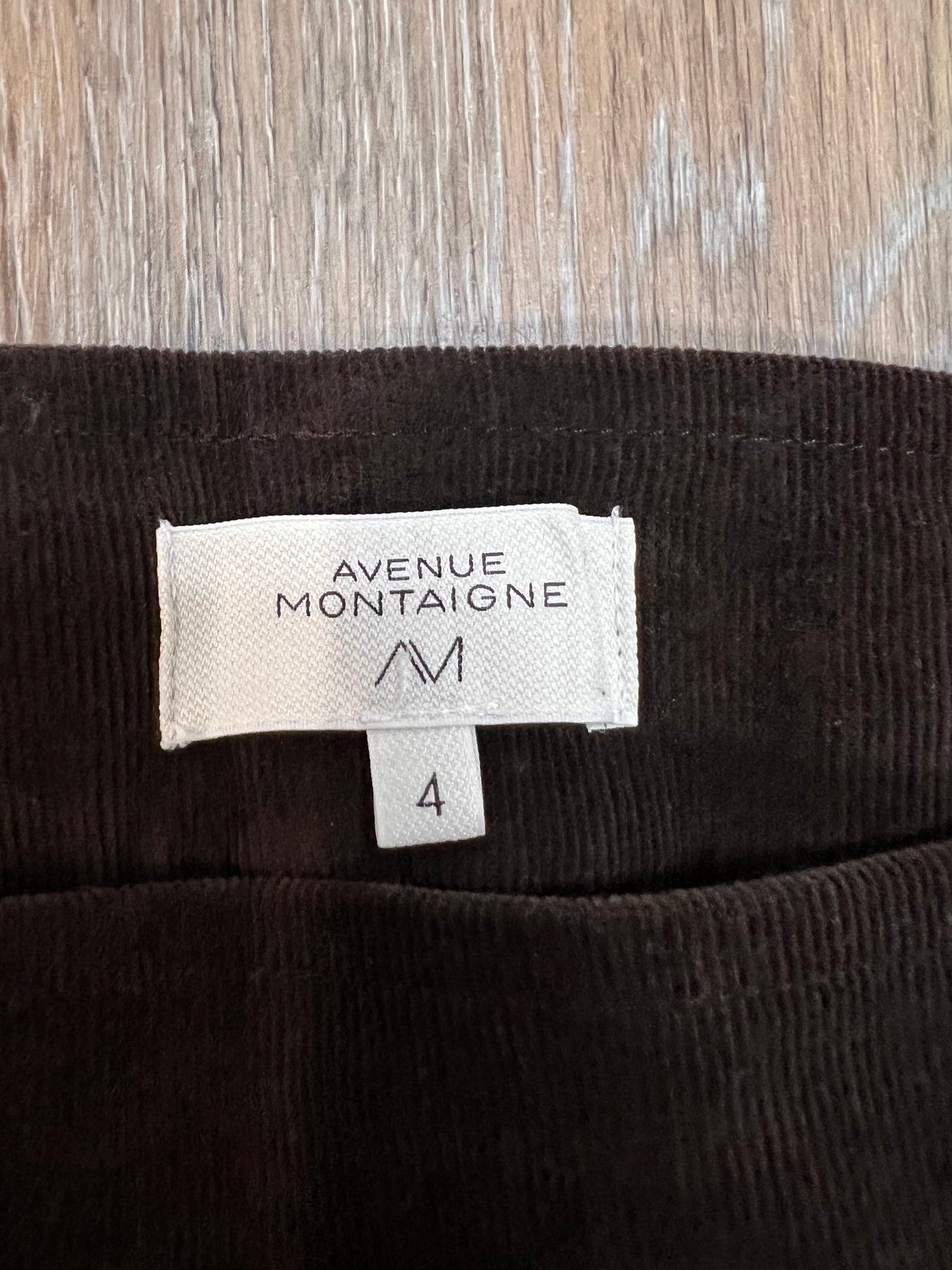 Pants Corduroy By Avenue Montaigne In Brown, Size: 4