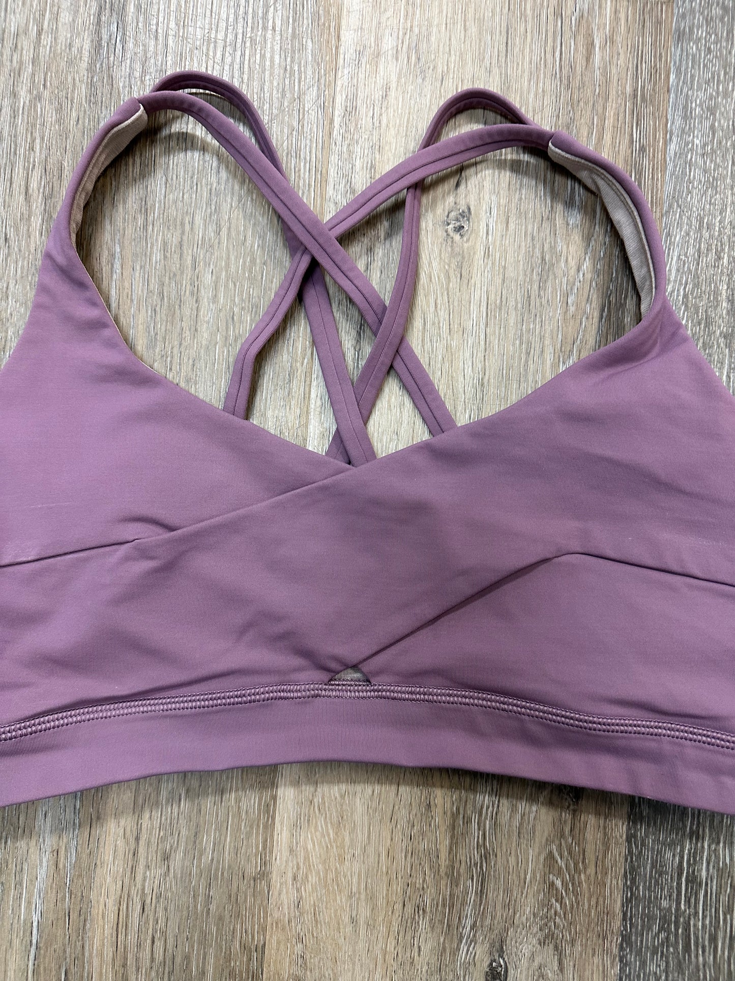 Athletic Bra By Lululemon In Mauve, Size: 10