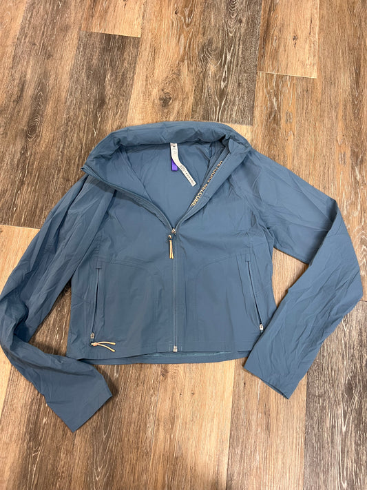 Athletic Jacket By Lululemon In Blue, Size: 10