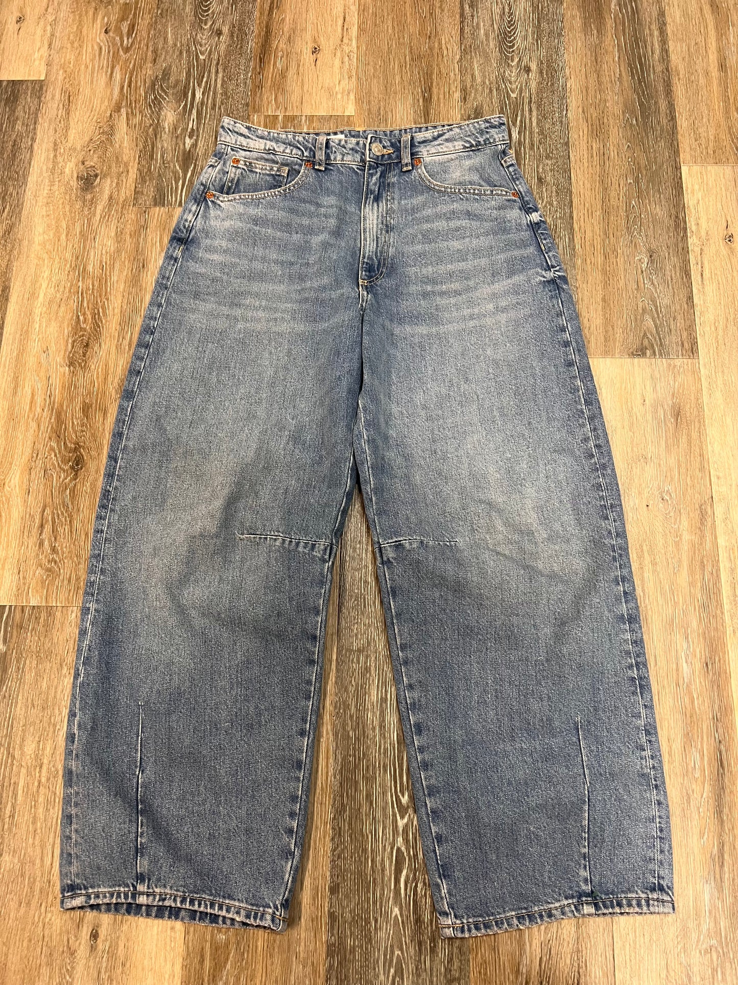 Jeans Barrel By Zara In Blue Denim, Size: 6