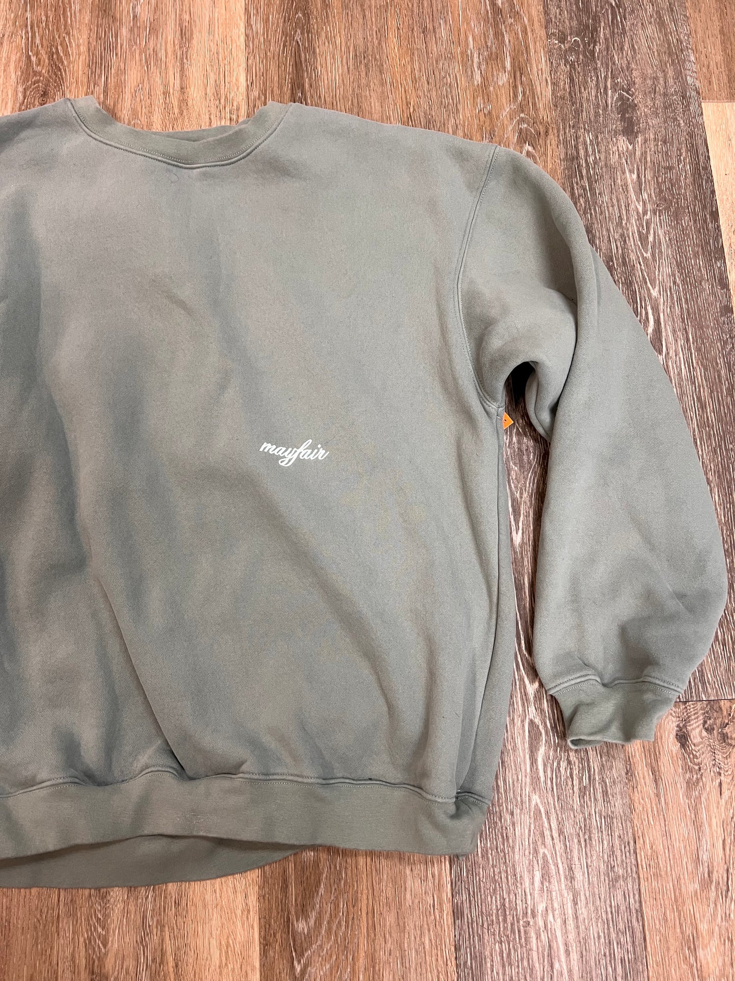 Sweatshirt Crewneck By Mayfair In Green, Size: S/M