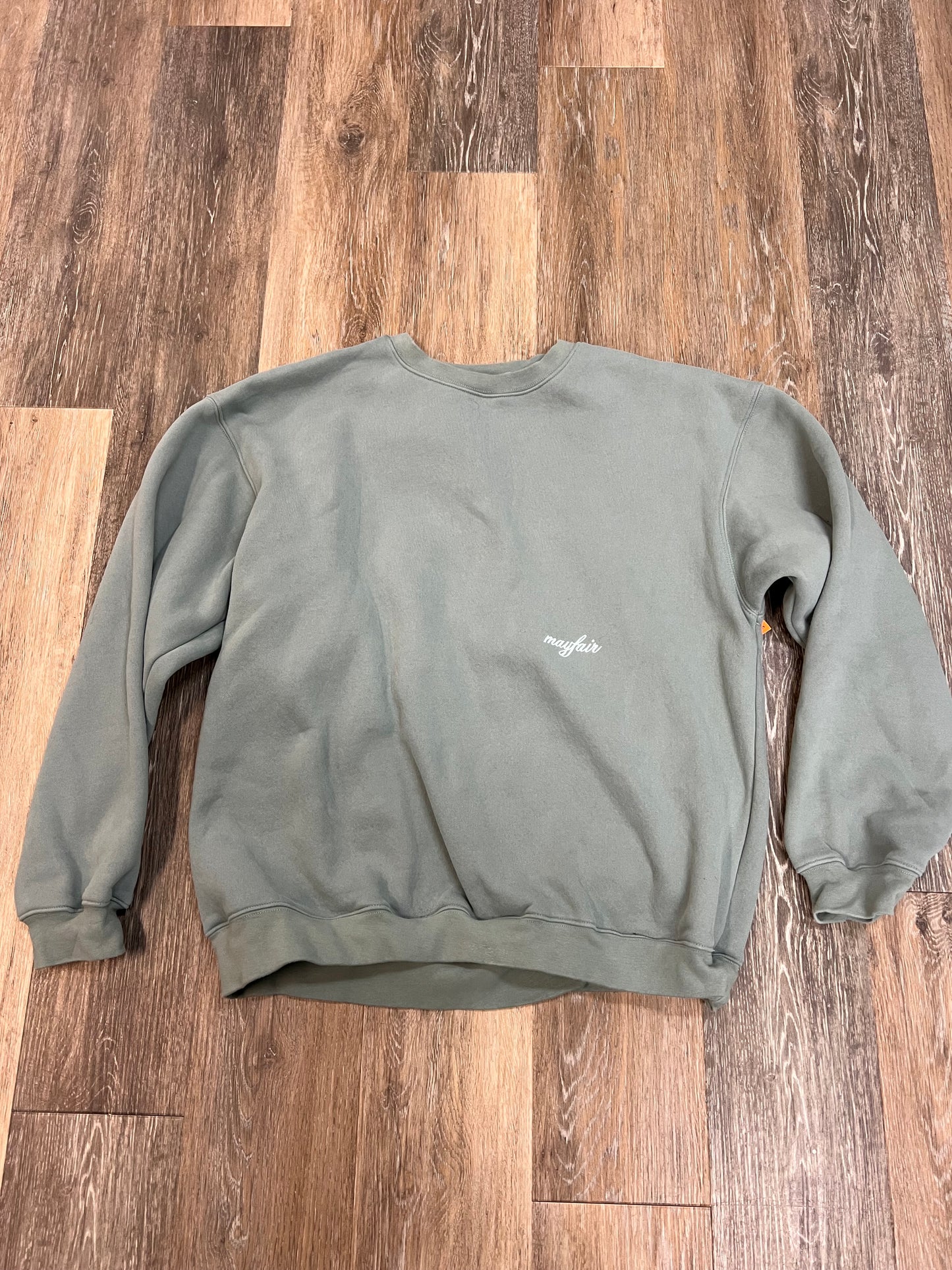 Sweatshirt Crewneck By Mayfair In Green, Size: S/M