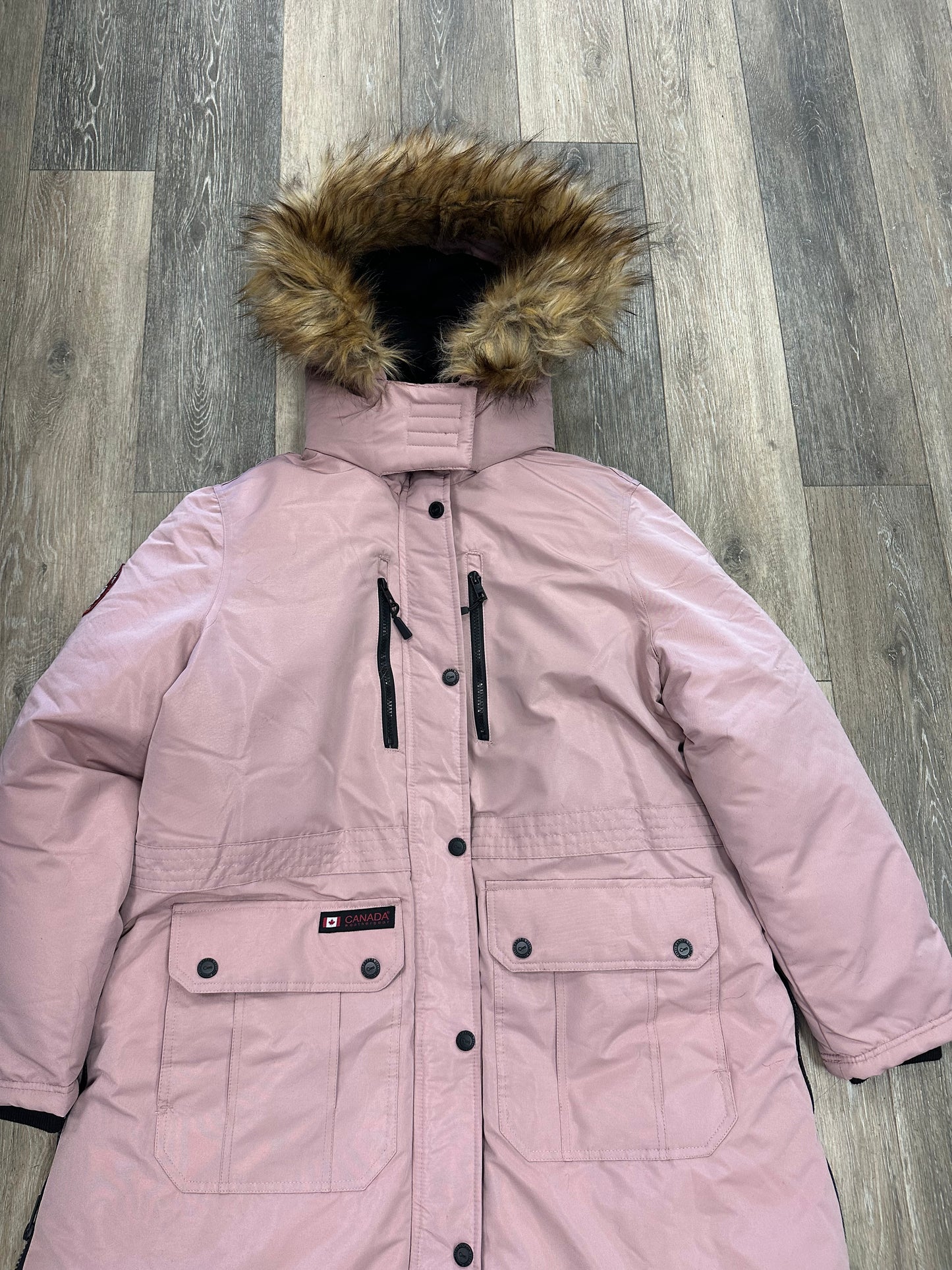 Coat Parka By Canada Weathergear In Pink, Size: 1x