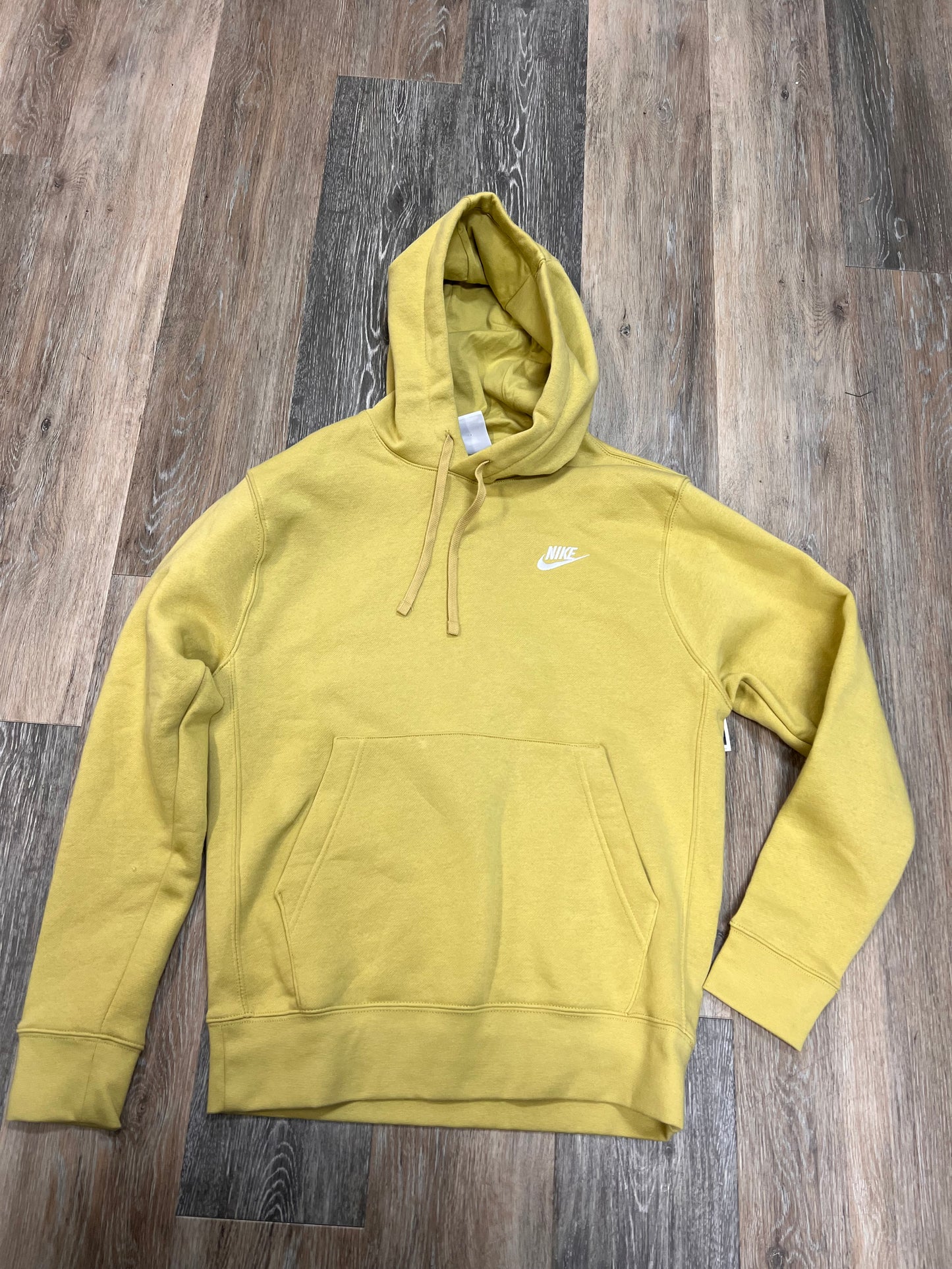 Athletic Sweatshirt Hoodie By Nike Apparel In Yellow, Size: S