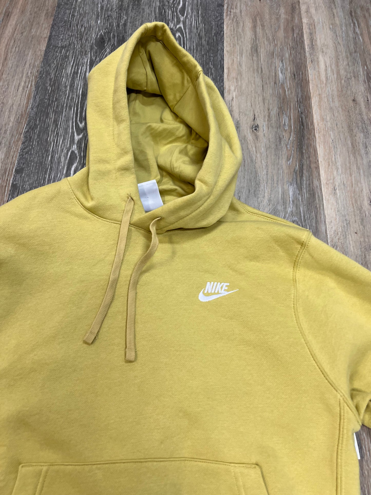 Athletic Sweatshirt Hoodie By Nike Apparel In Yellow, Size: S