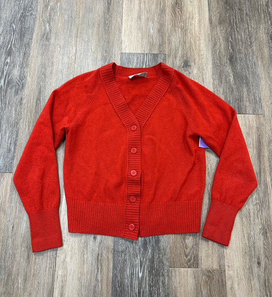 Sweater Cardigan By Everlane In Red, Size: S