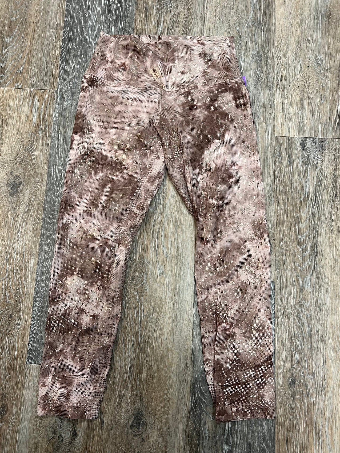 Athletic Leggings By Lululemon In Rose Gold, Size: 6