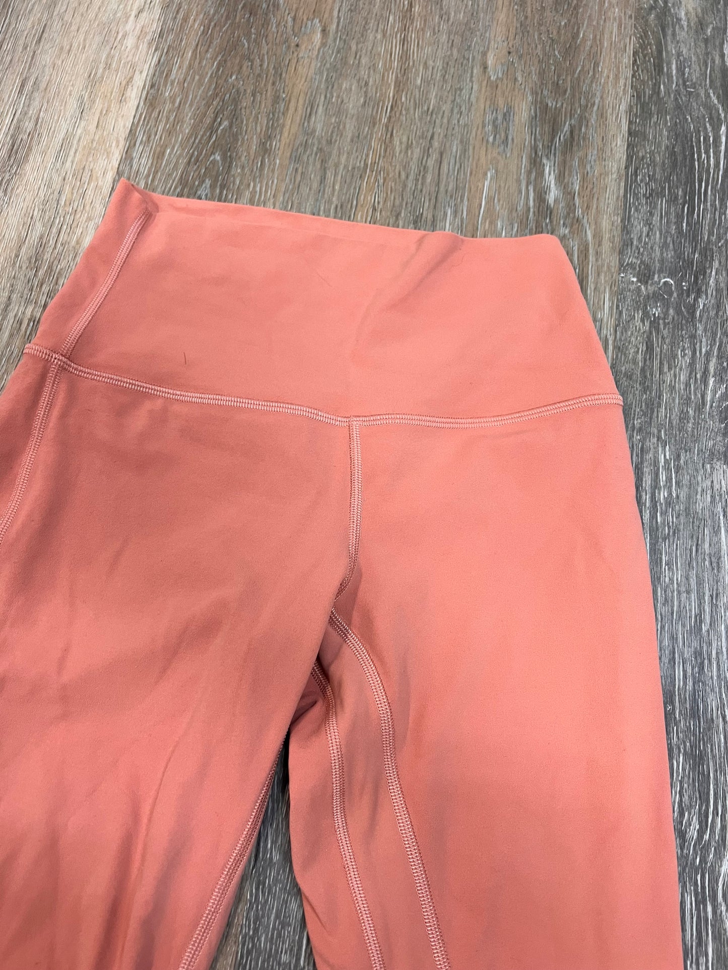 Athletic Leggings By Lululemon In Peach, Size: 4