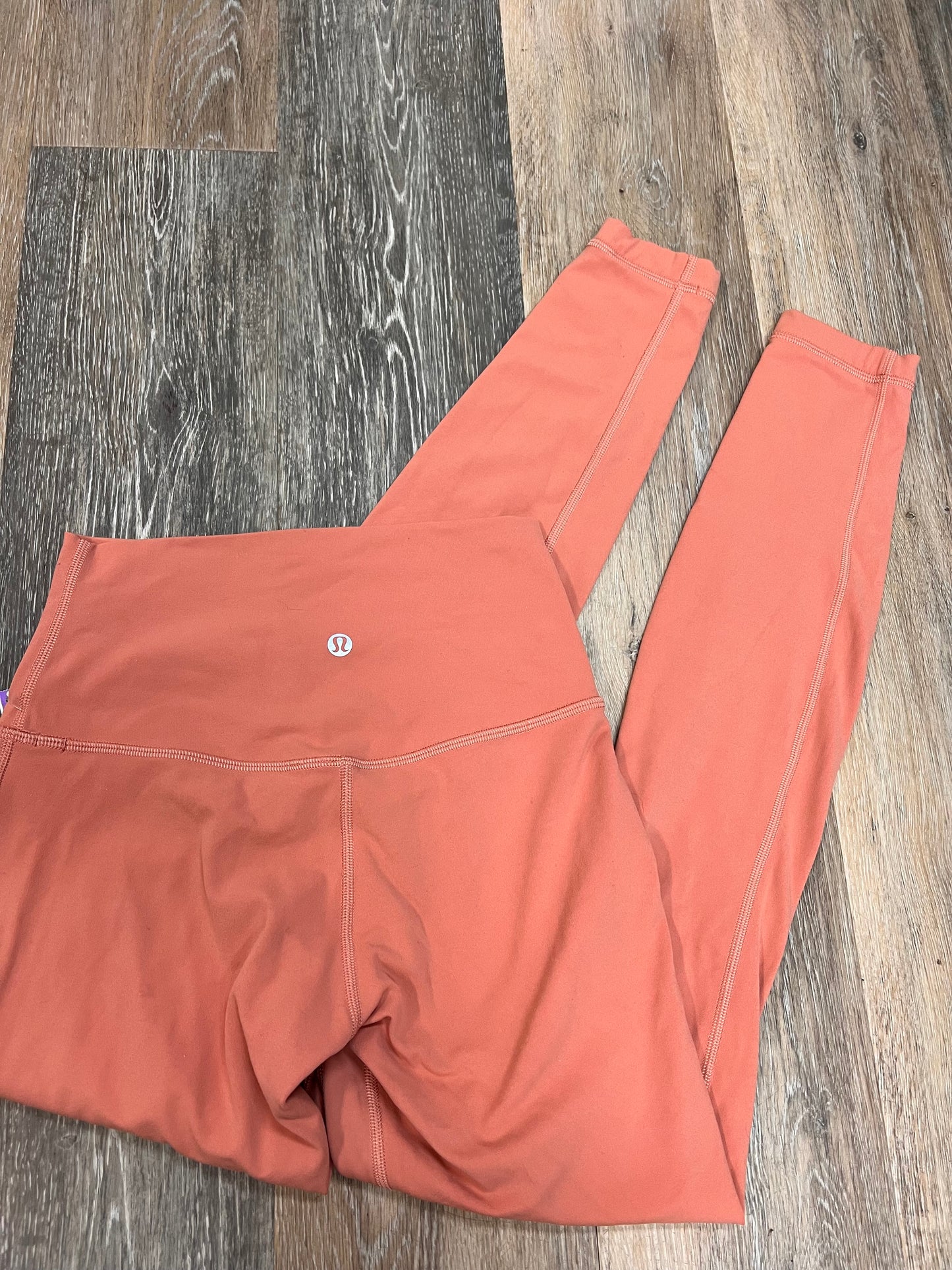 Athletic Leggings By Lululemon In Peach, Size: 4