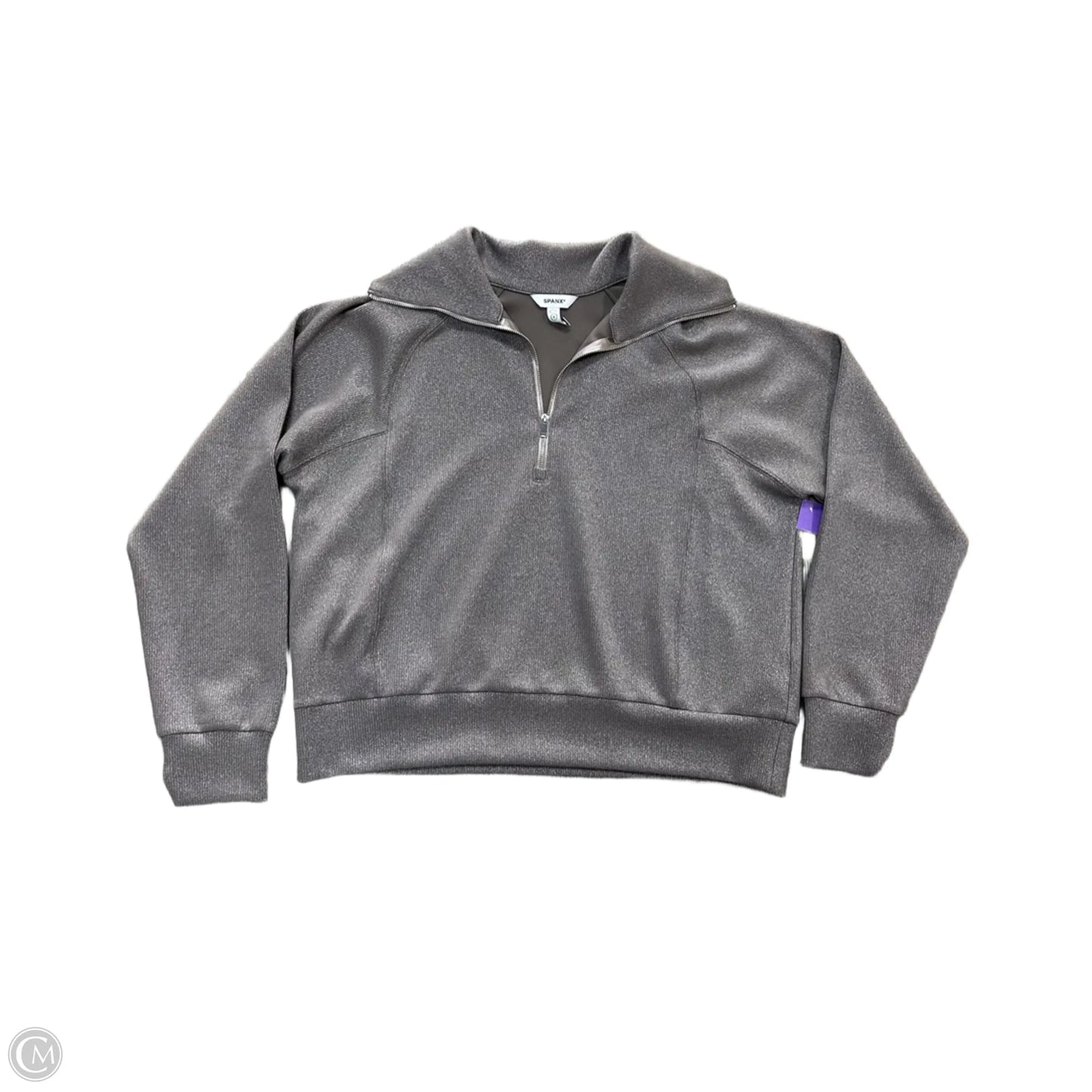 Athletic Sweatshirt Collar By Spanx In Brown, Size: L