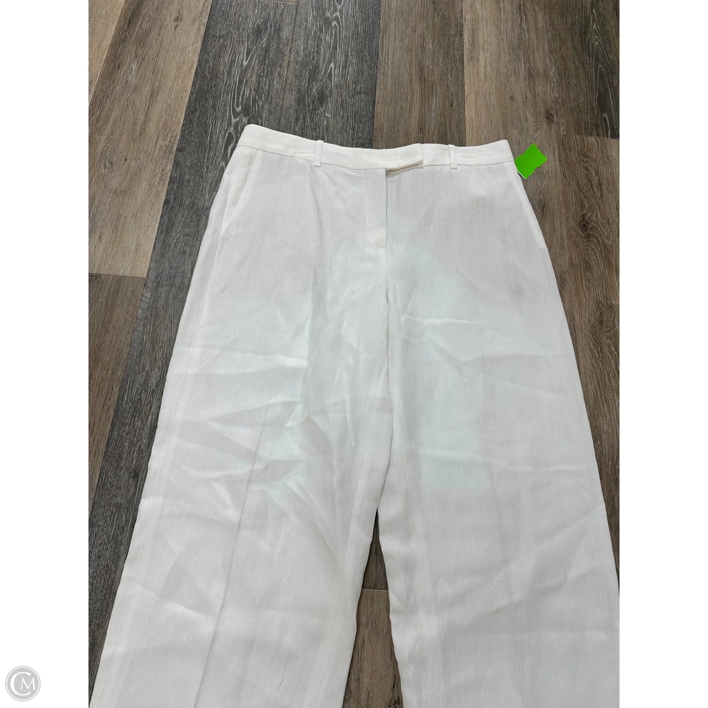 Pants Linen By Fabiana Filippi In White, Size: 12