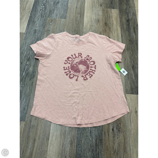 Top Short Sleeve By Old Navy In Pink, Size: Xl