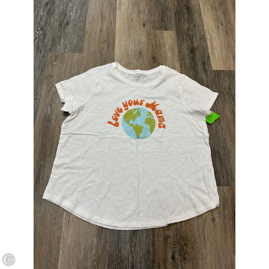 Top Short Sleeve By Old Navy In White, Size: Xl